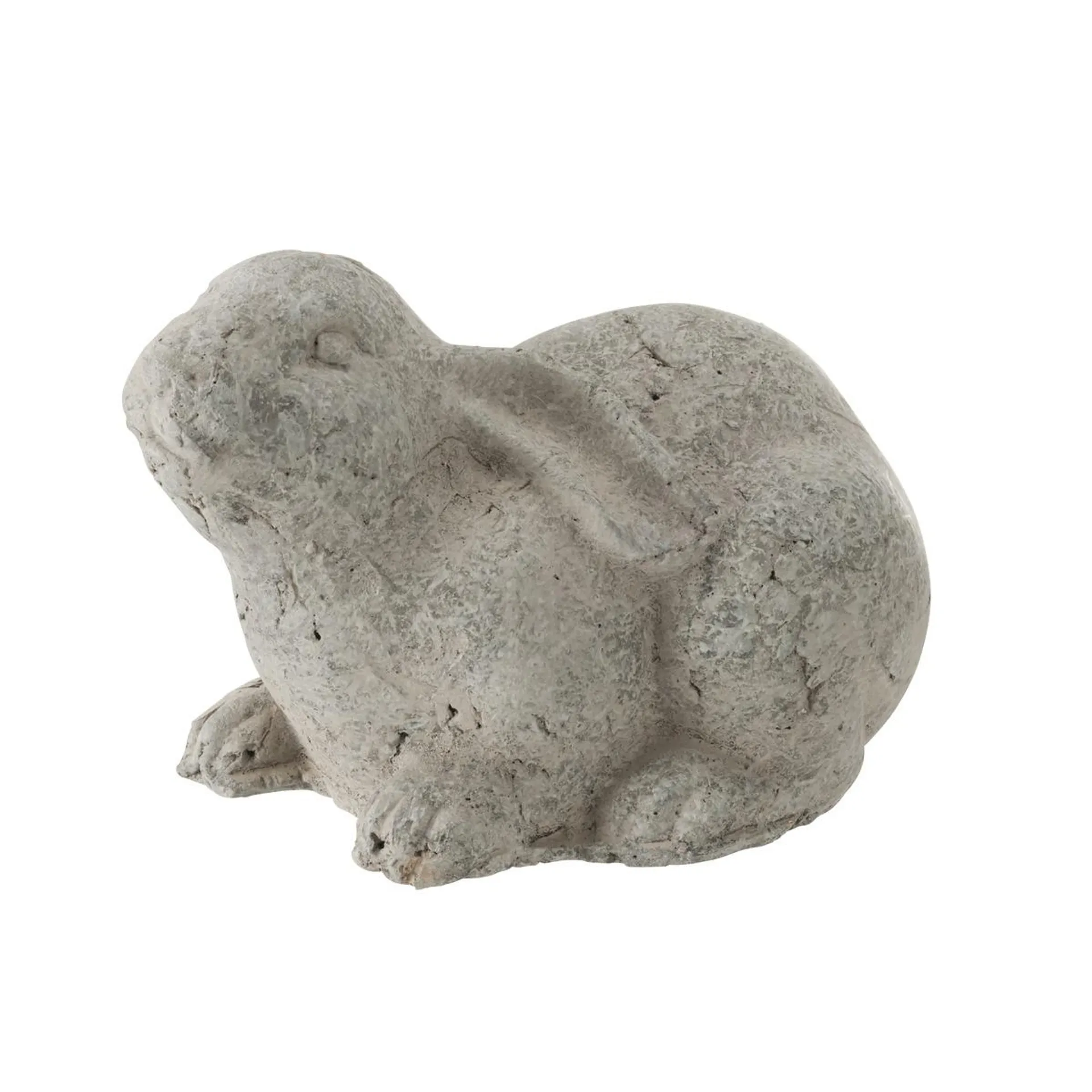 Figurine lapin - 28,5 x 19 x H 17,5 cm - Gris