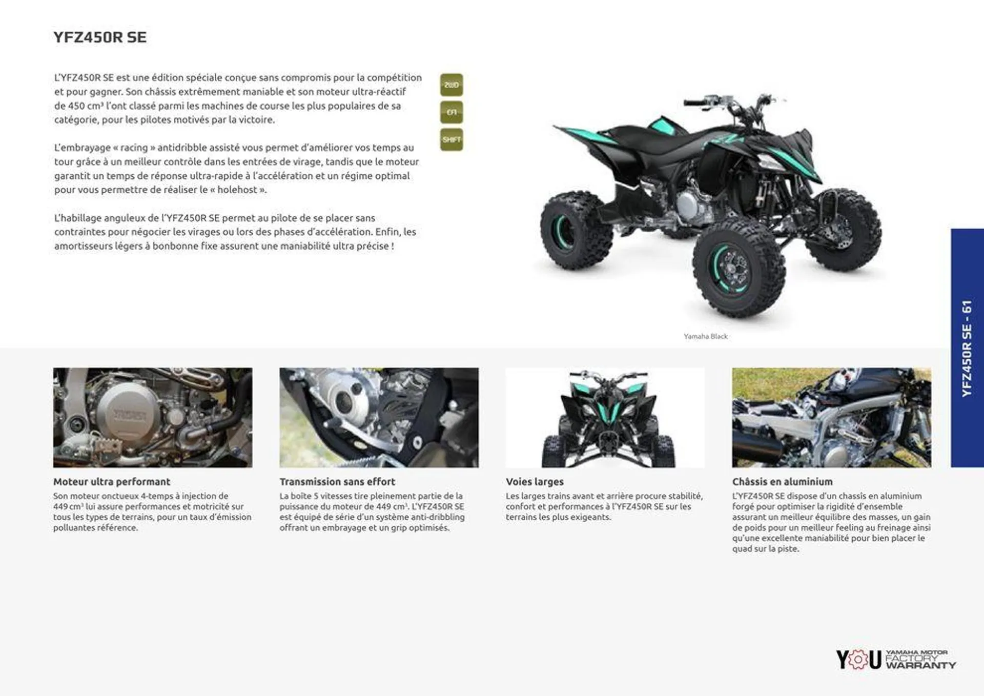 Catalogue Yamaha Quatre roues - Quads et SSV - 57