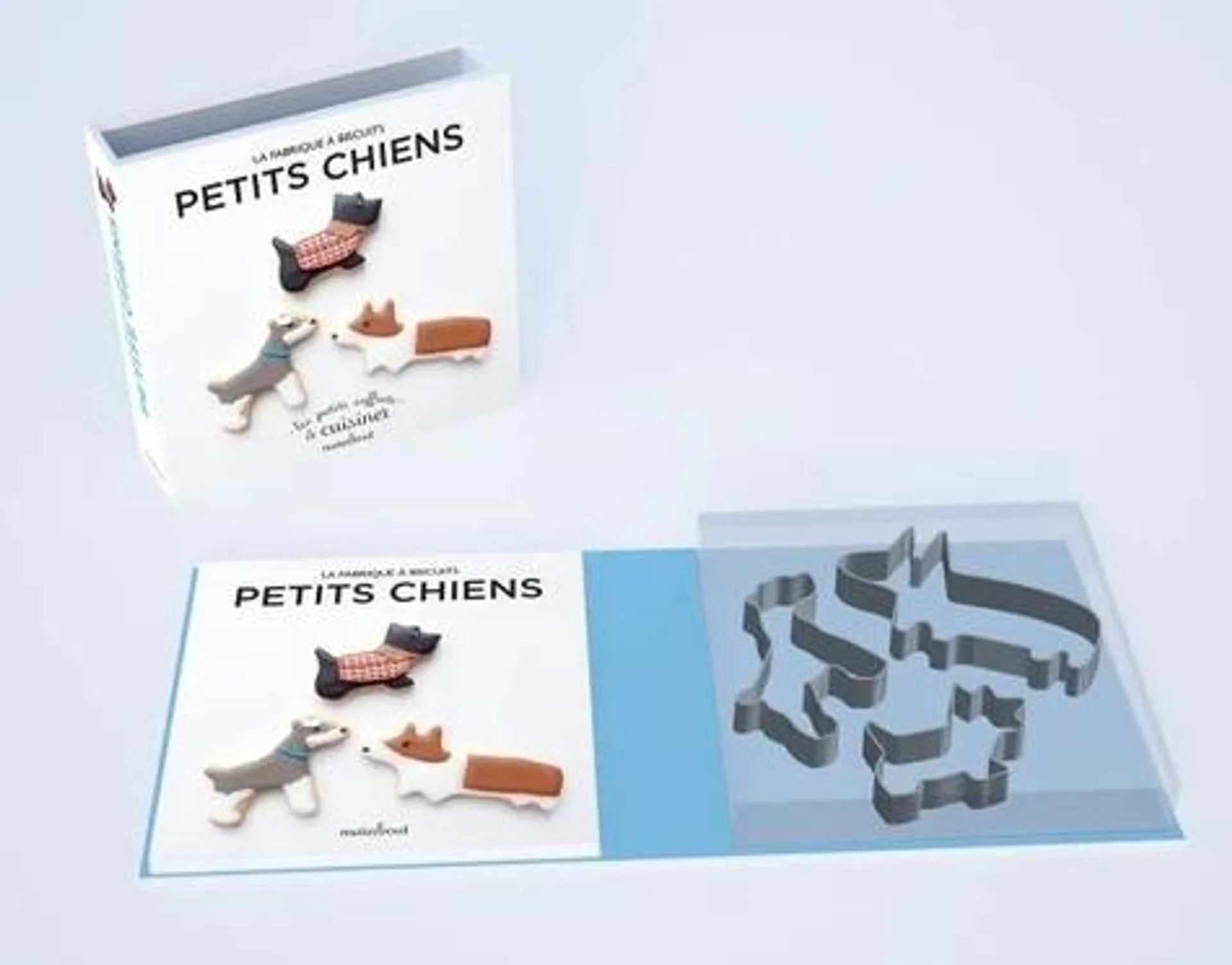 La fabrique à biscuits Petits Chiens - Avec 1 livre de recettes de biscuits et 3 emporte-pièces chiens