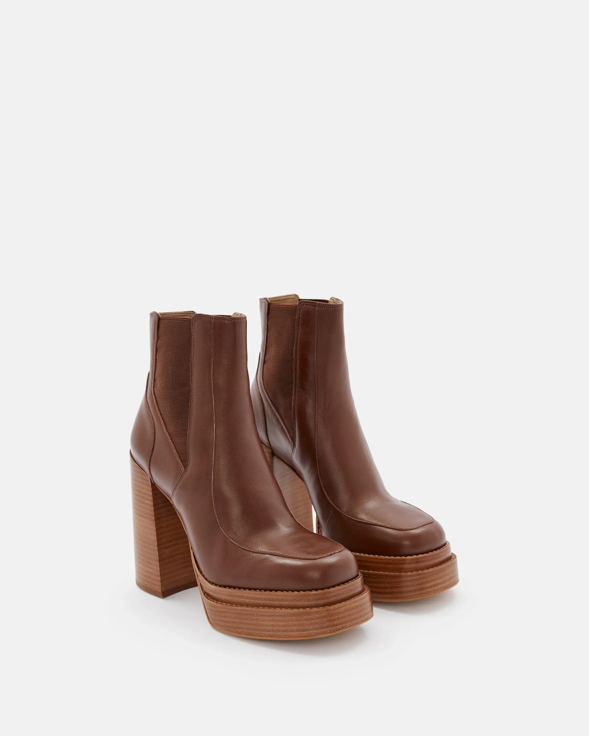 BOTTINES COGNAC KEJIA