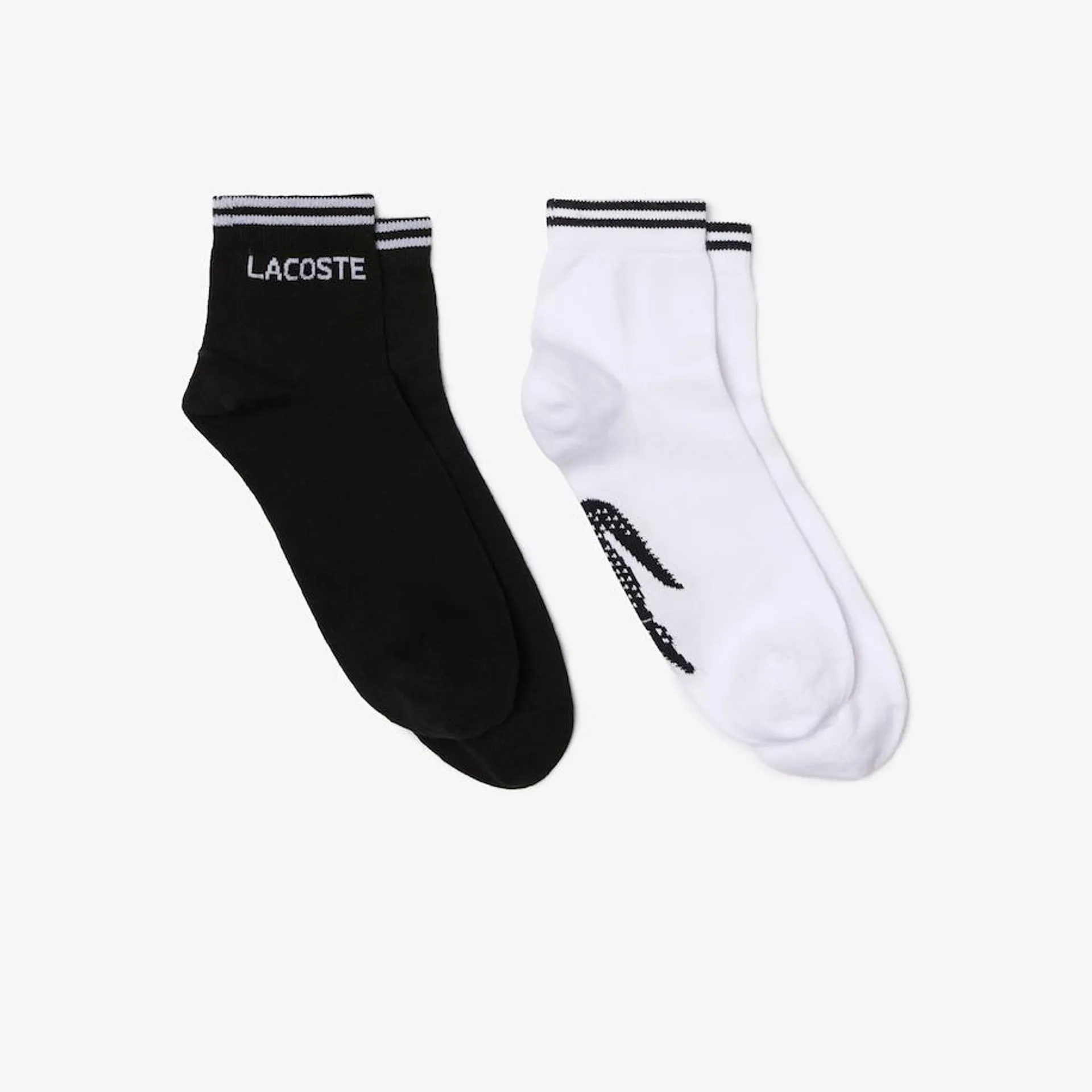 Lot de 2 paires de chaussettes basses Lacoste SPORT en coton