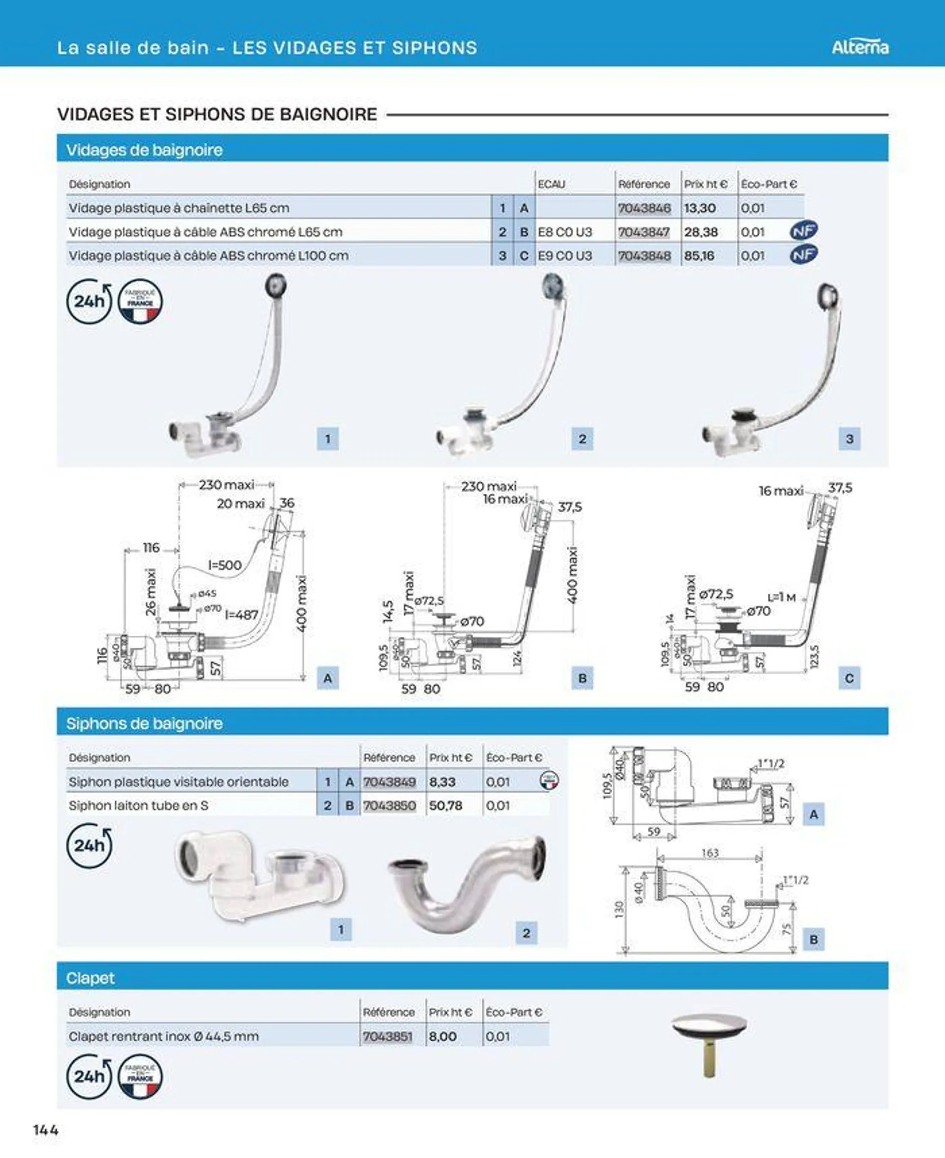 La salle de bain en toute sérénité du 2 juillet au 31 décembre 2024 - Catalogue page 144