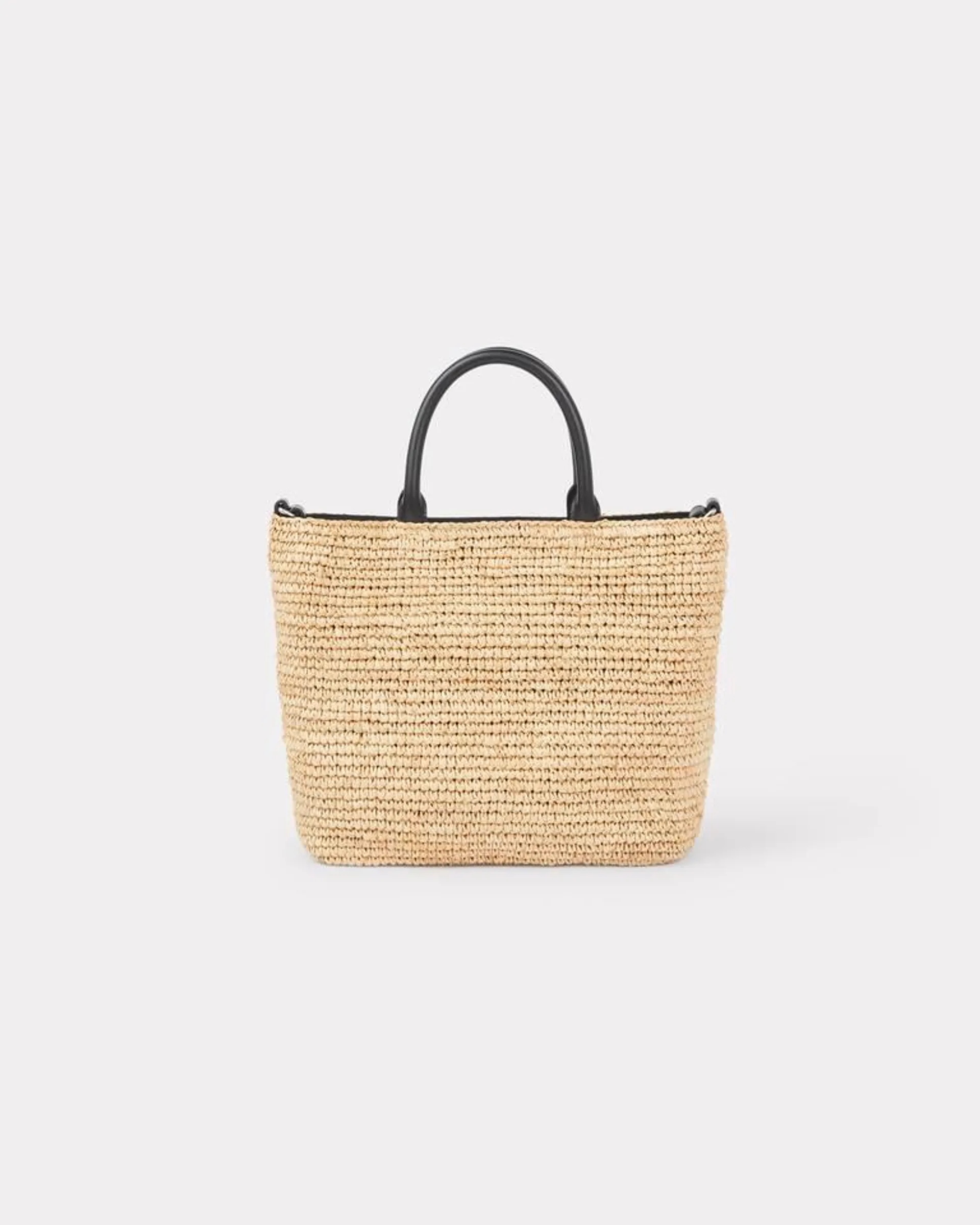 Petit tote bag en raphia 'KENZO Beach'