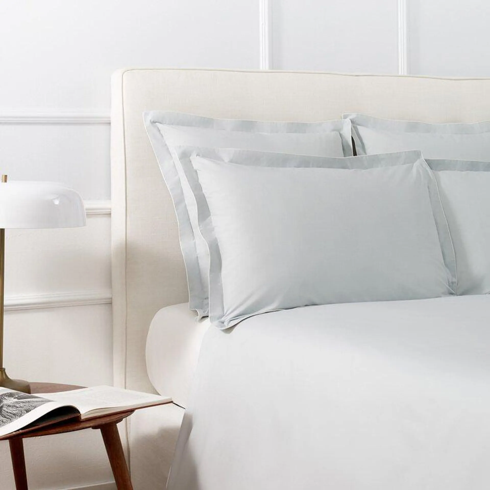 Housse de couette Unis percale 94 fils Gris perle