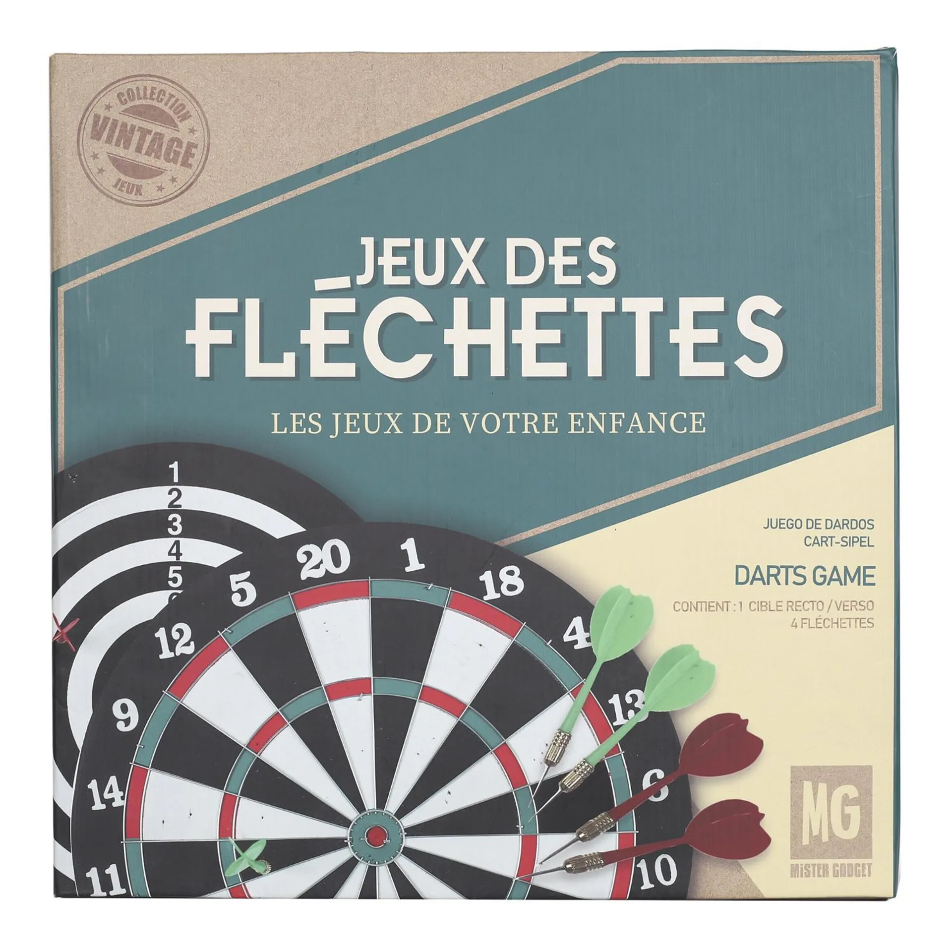 Jeux de fléchettes recto/verso