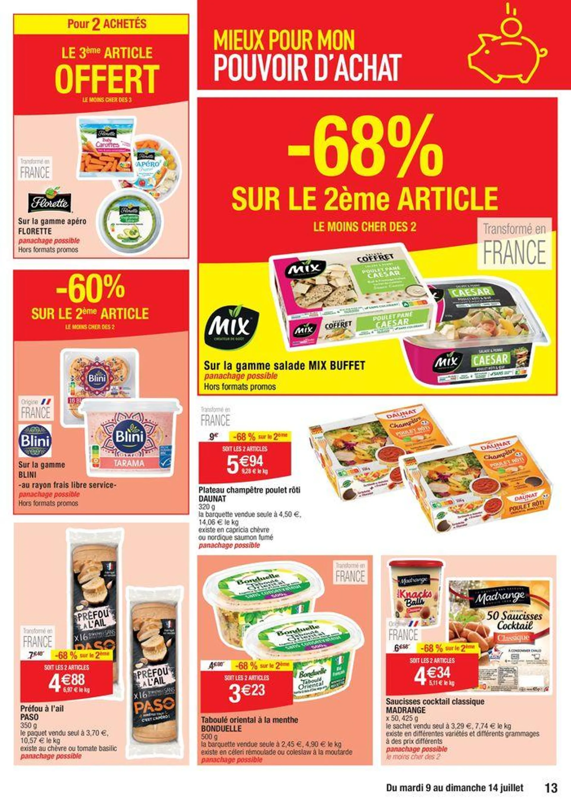 Mieux pour mon pouvoir d’achat du 9 juillet au 14 juillet 2024 - Catalogue page 13