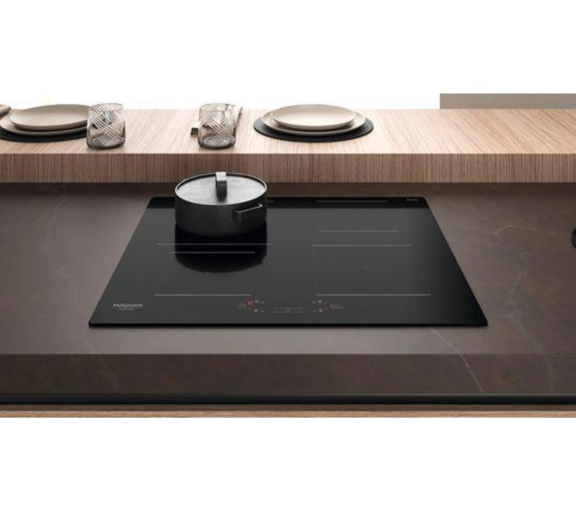 HOTPOINT Table induction HQ2260SNE 4 foyers noir