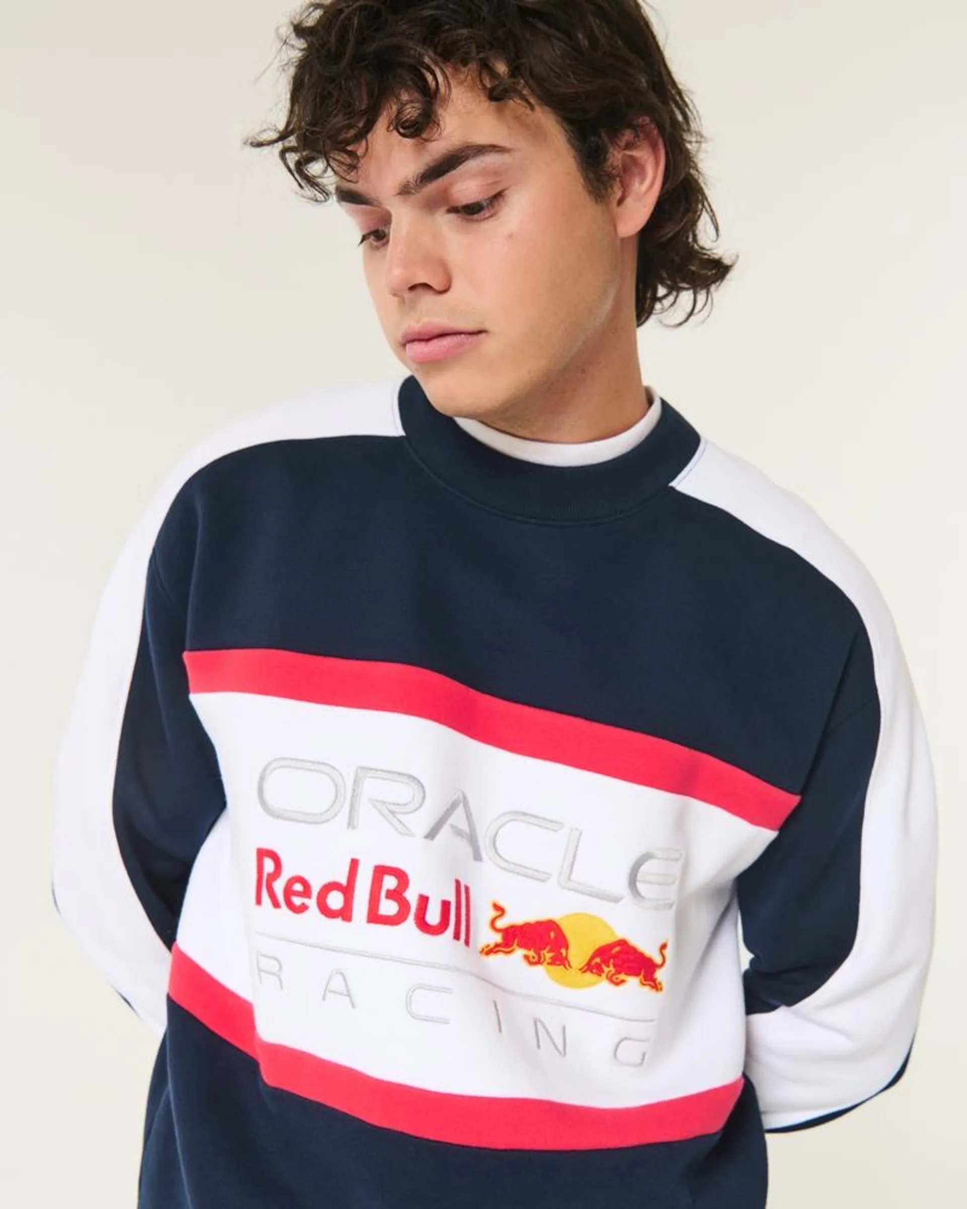 Relaxed Oracle Red Bull Racing Graphic Crew Sweatshirt