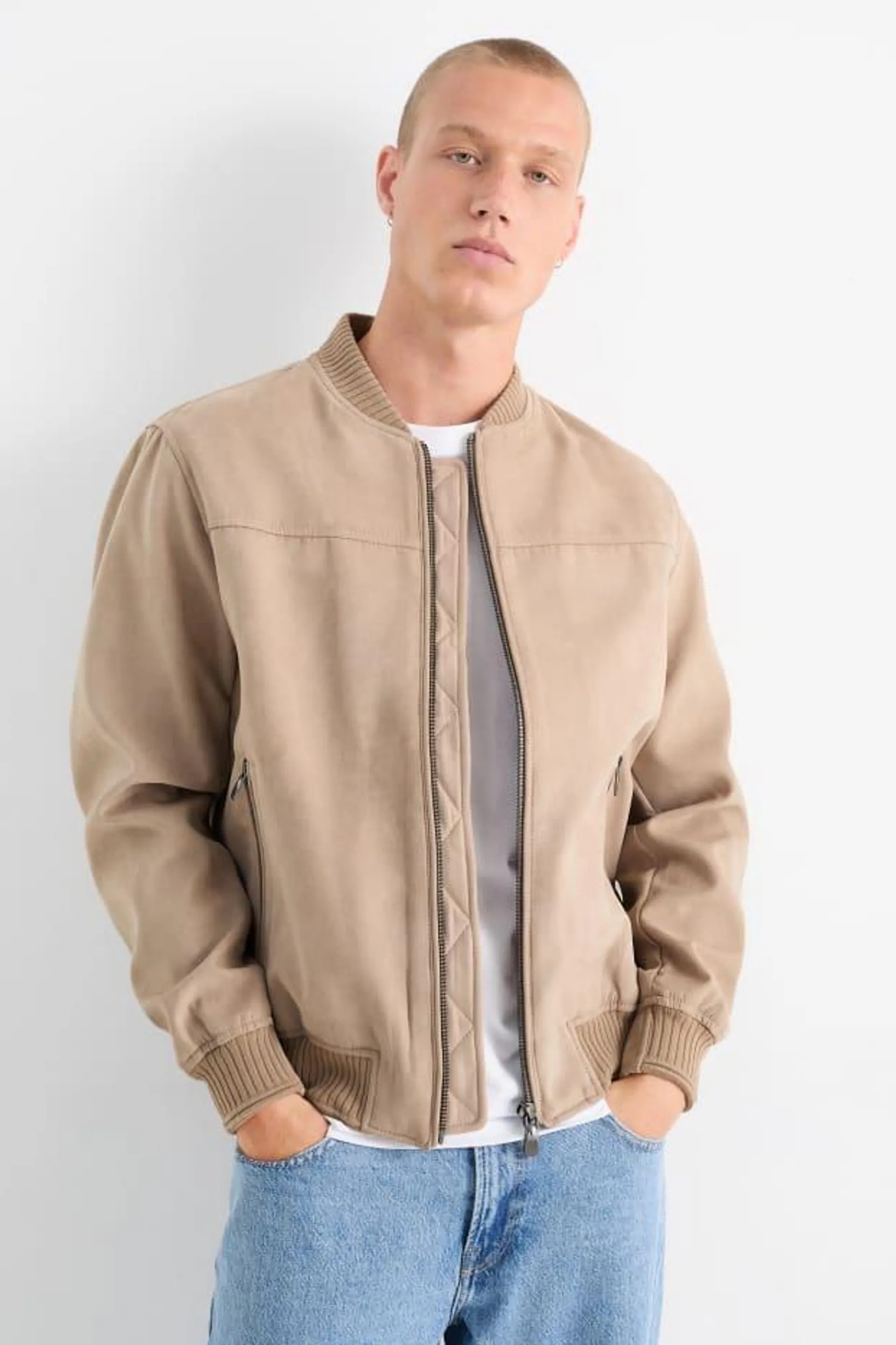 Bomber jacket - faux leather