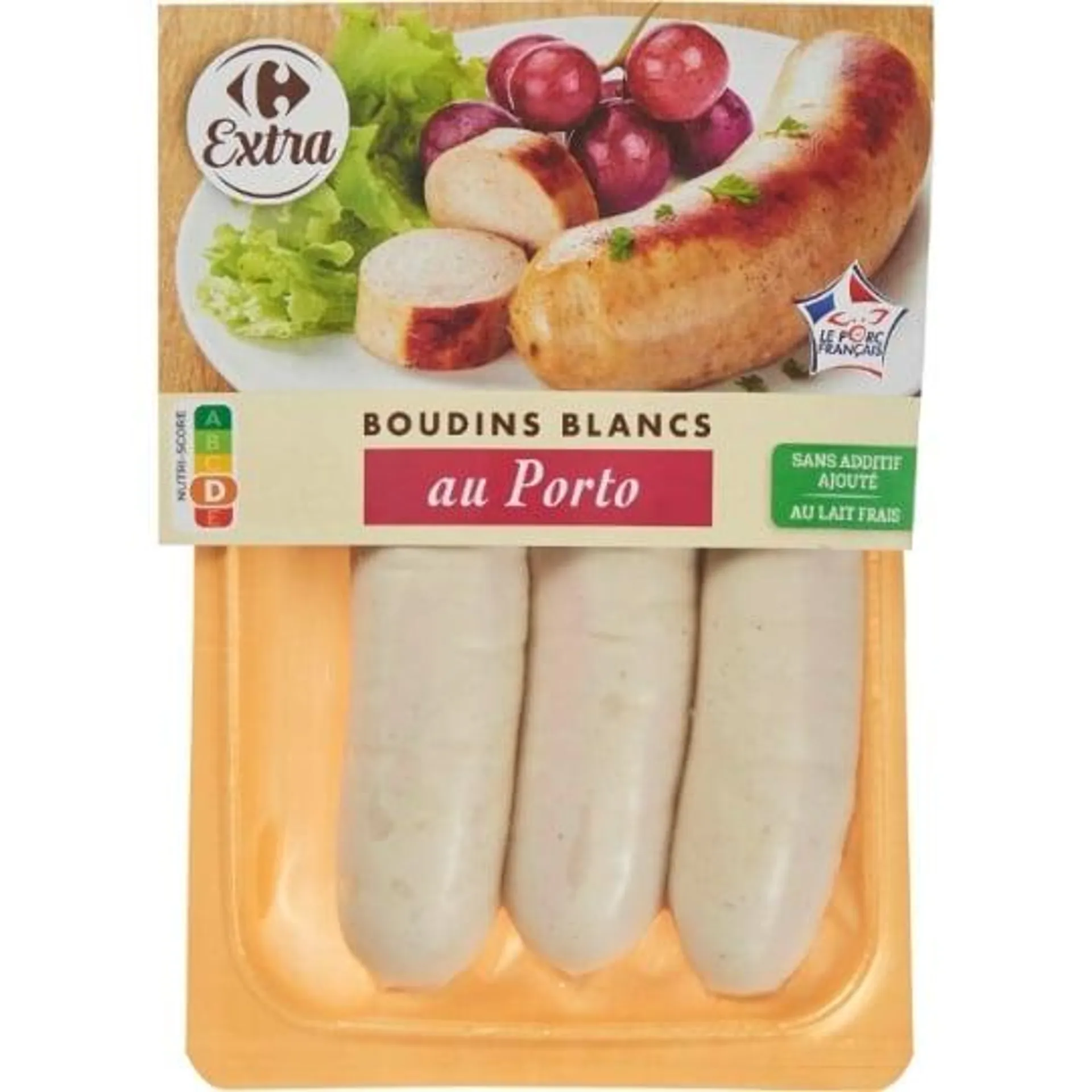 Boudins blancs au Porto CARREFOUR EXTRA