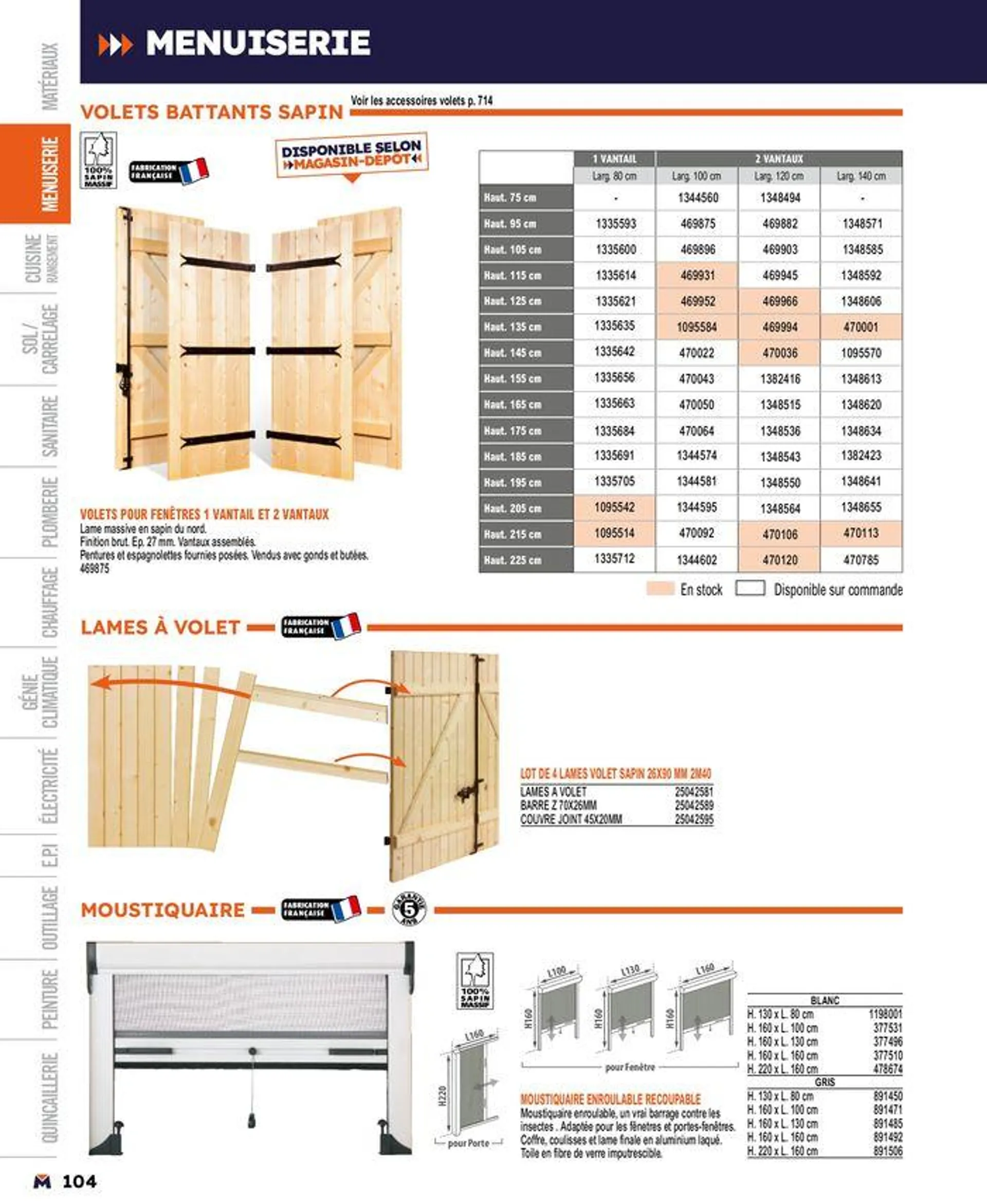 Guide produits 2024 du 15 mars au 31 décembre 2024 - Catalogue page 104