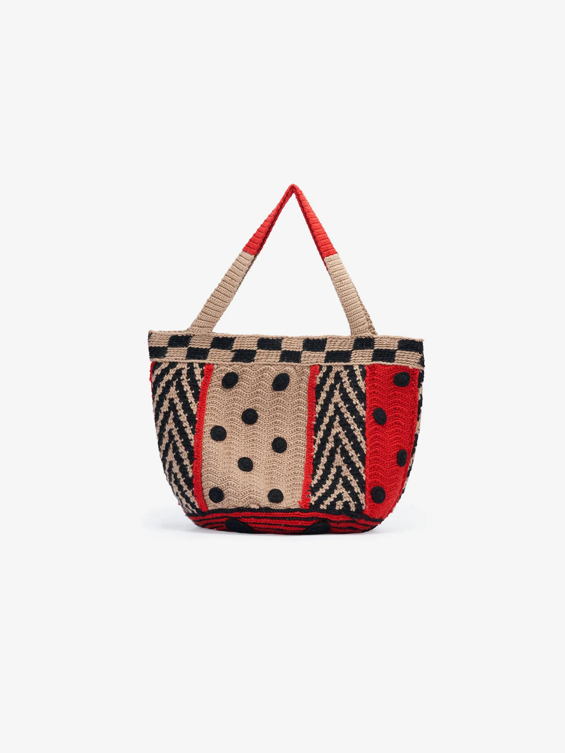 CASIMIR BAG IN MERINO WOOL RED