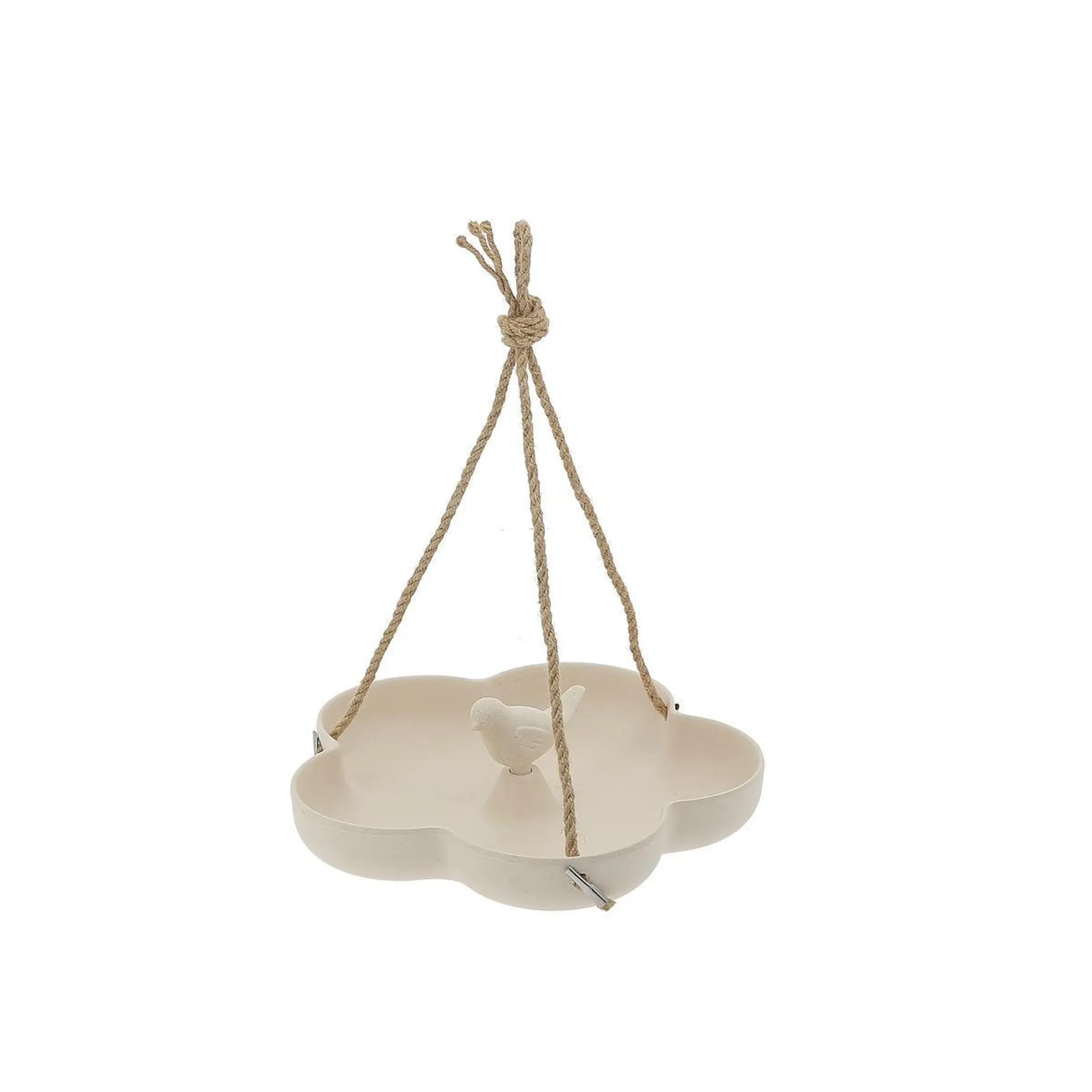 Baignoire à oiseaux en bambou - ø 23 cm - Beige - CULTIVA