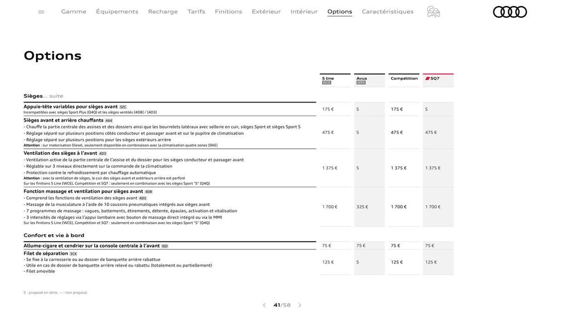 Audi Q7 du 20 août au 31 décembre 2024 - Catalogue page 41