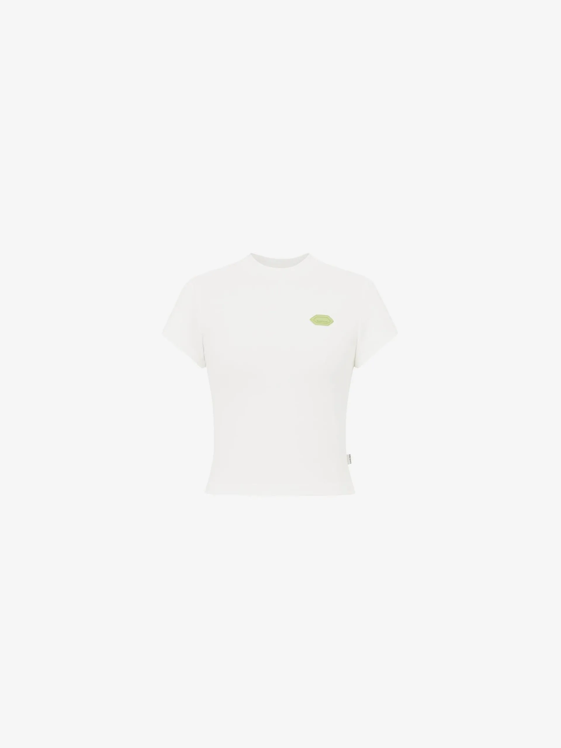 CINCHED EDIZ TEE-SHIRT IN WHITE COTTON