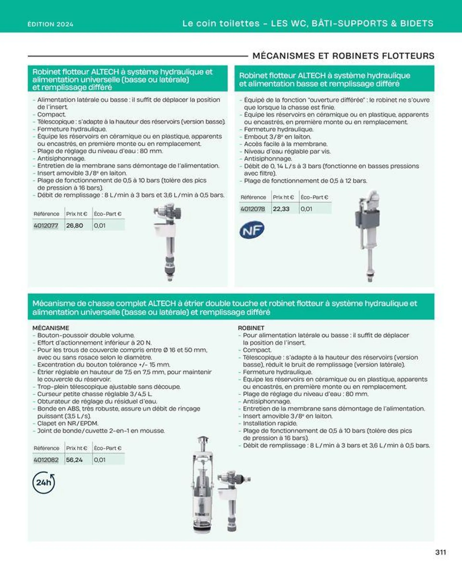 La salle de bain en toute sérénité du 2 juillet au 31 décembre 2024 - Catalogue page 311