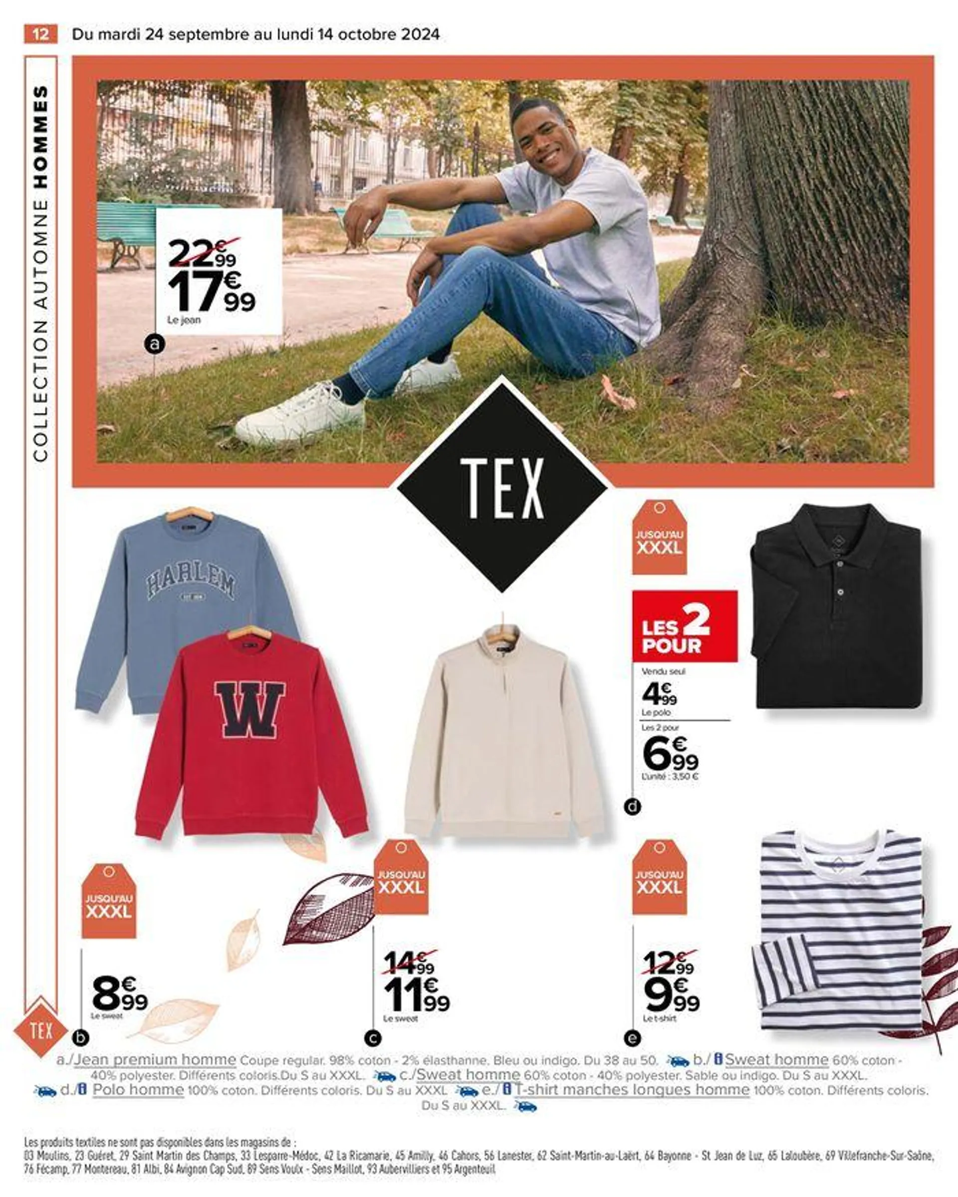 TEX COLLECTION AUTOMNE du 24 septembre au 14 octobre 2024 - Catalogue page 14