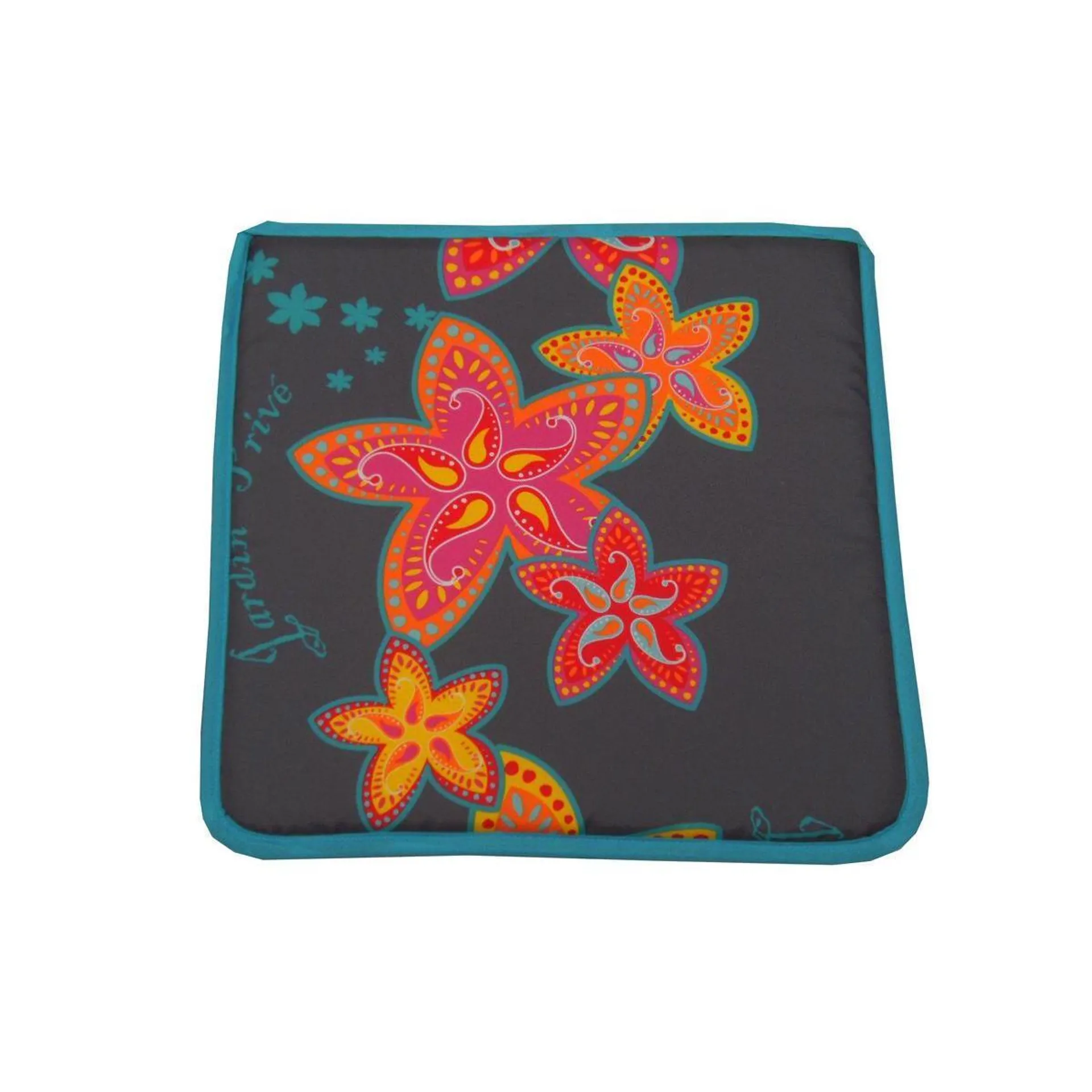 Galette de chaise Miami - 39 x 39 cm - Multicolore