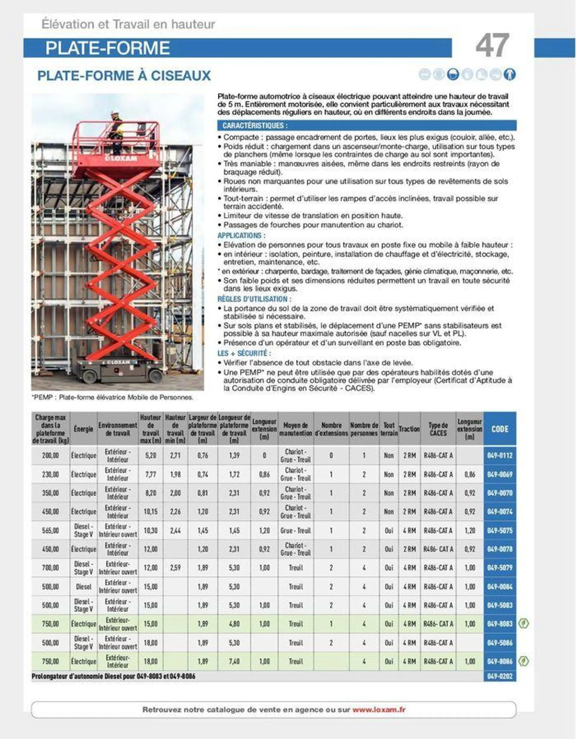 Loxam Catalogue de location du 9 avril au 31 décembre 2024 - Catalogue page 123