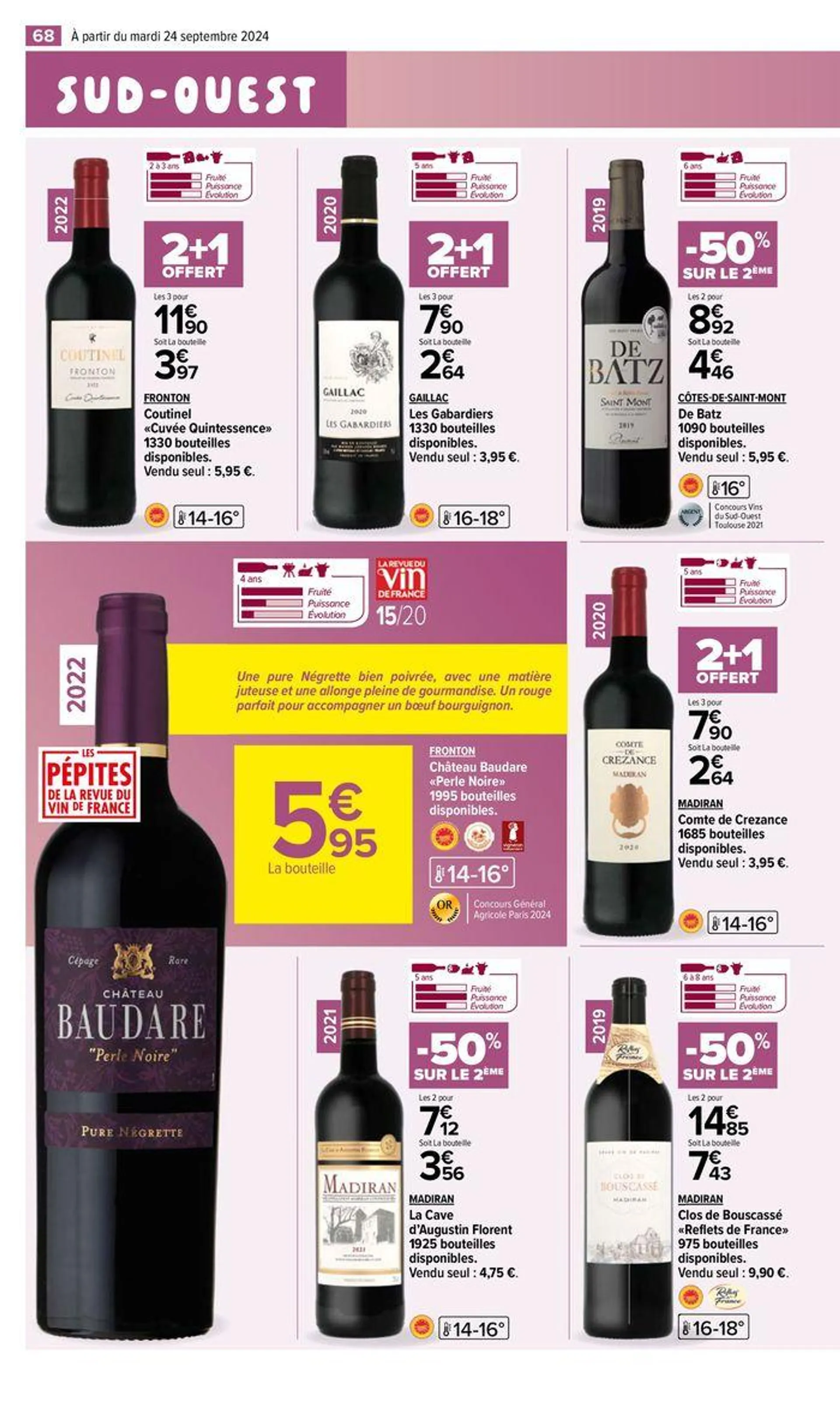 FOIRE AUX VINS D'AUTOMNE du 24 septembre au 7 octobre 2024 - Catalogue page 70