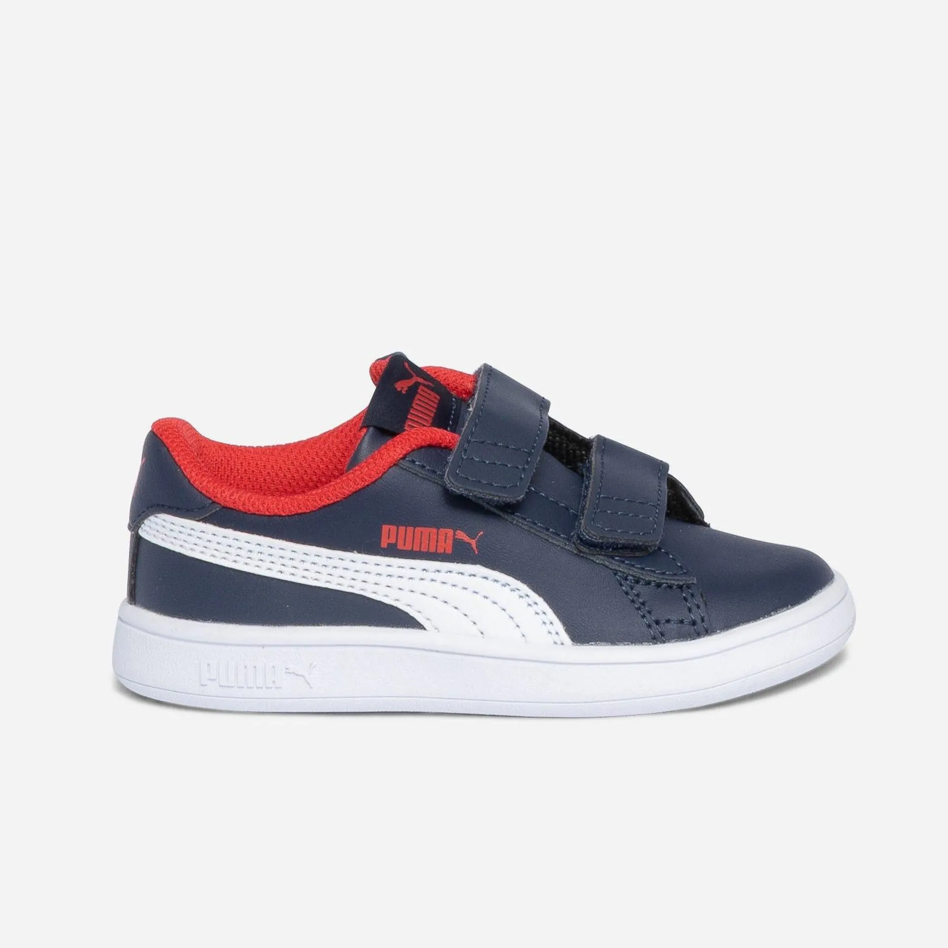 Tennis PUMA marine et rouge à scratchs