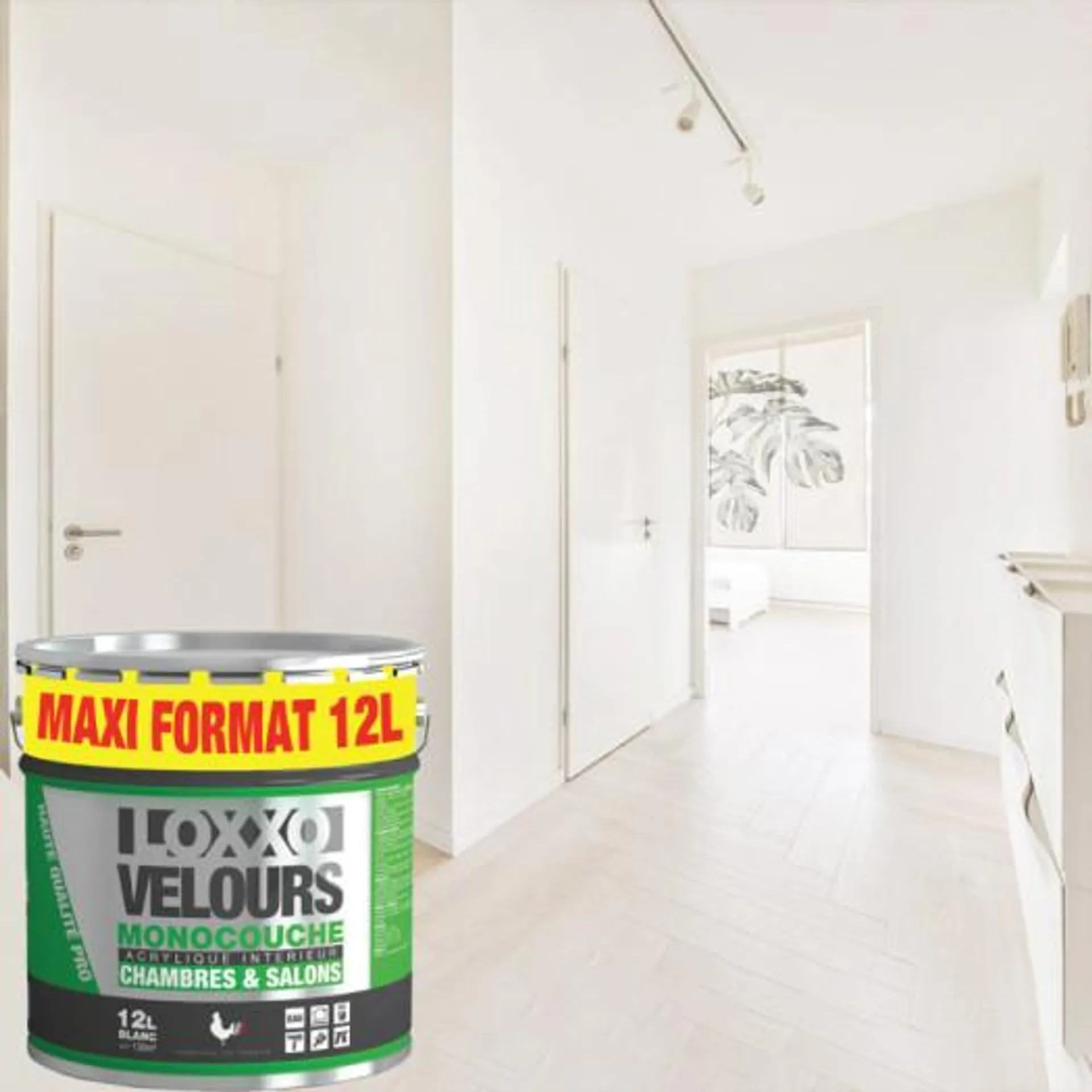 Peinture Loxxo blanc satin velours monocouche