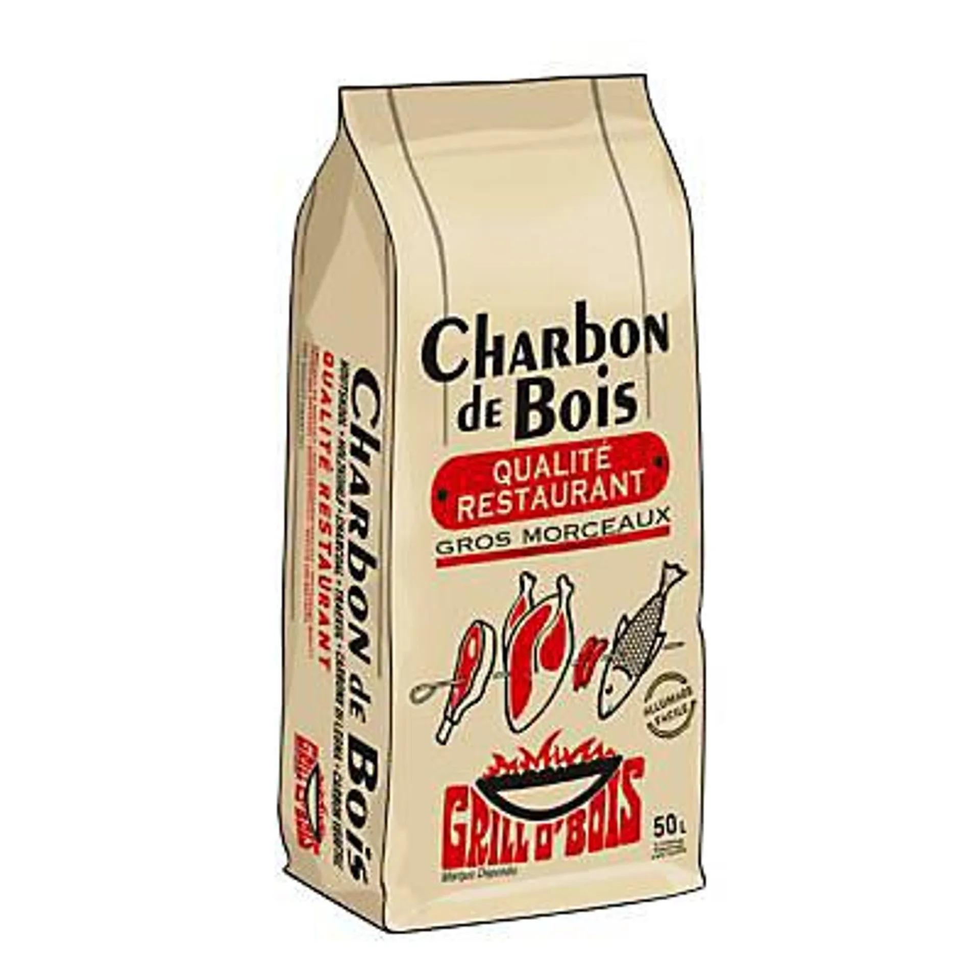 Charbon de bois Grill O'bois 50 L