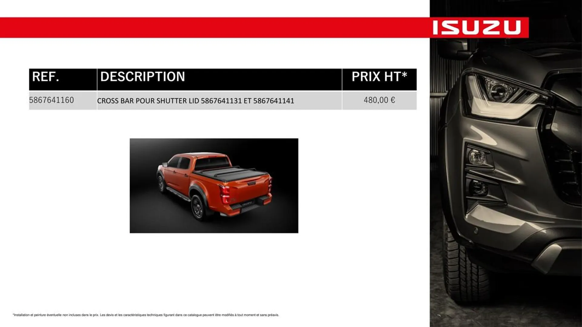 Catalogue ACCESSOIRES D-MAX - N60 N57  - 38