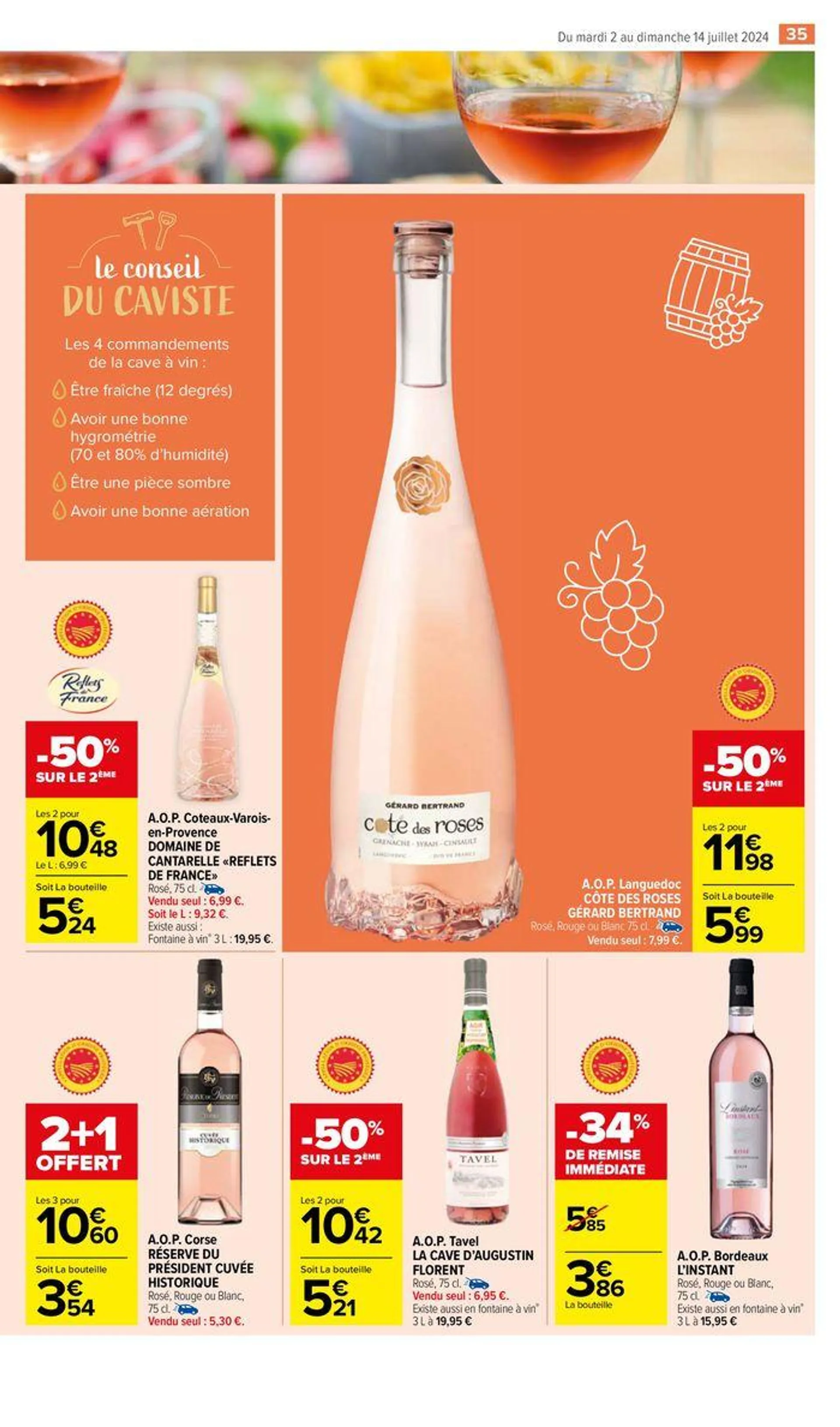 -50% sur le deuxième du 2 juillet au 14 juillet 2024 - Catalogue page 39