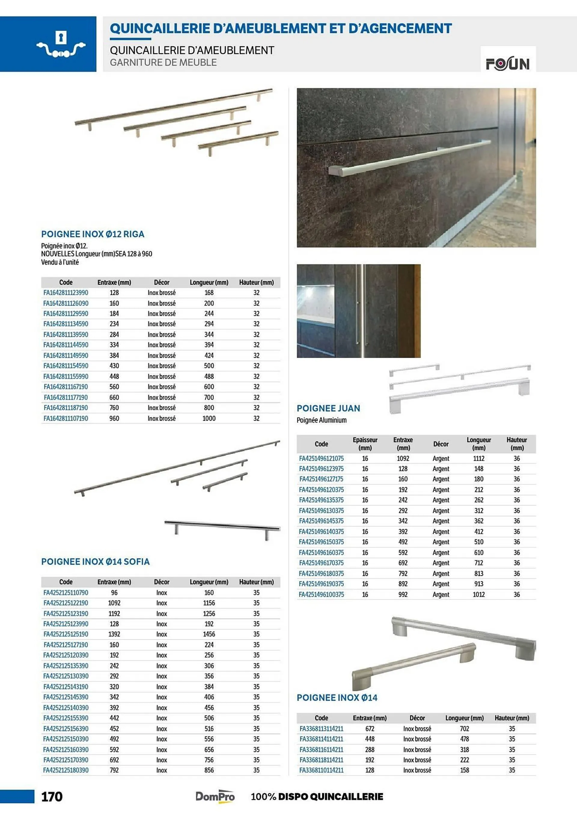 Catalogue DomPro du 8 juillet au 4 janvier 2025 - Catalogue page 170