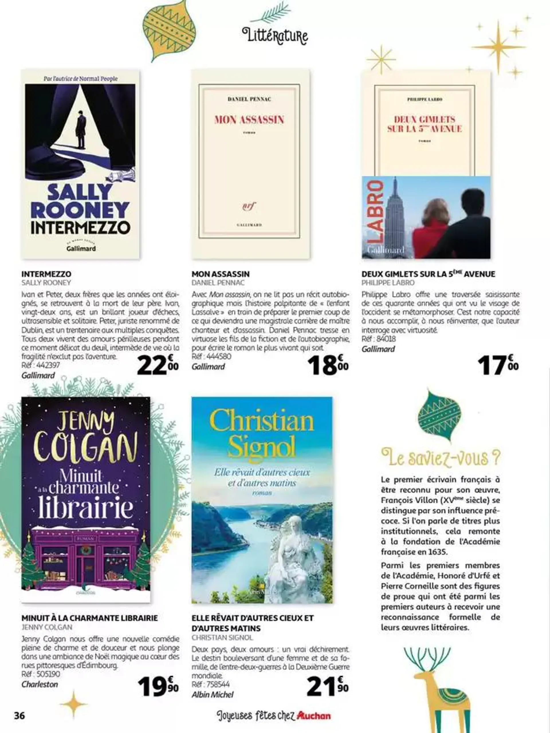 Culture : il y aura plein de surprises sous le sapin du 4 novembre au 24 décembre 2024 - Catalogue page 36