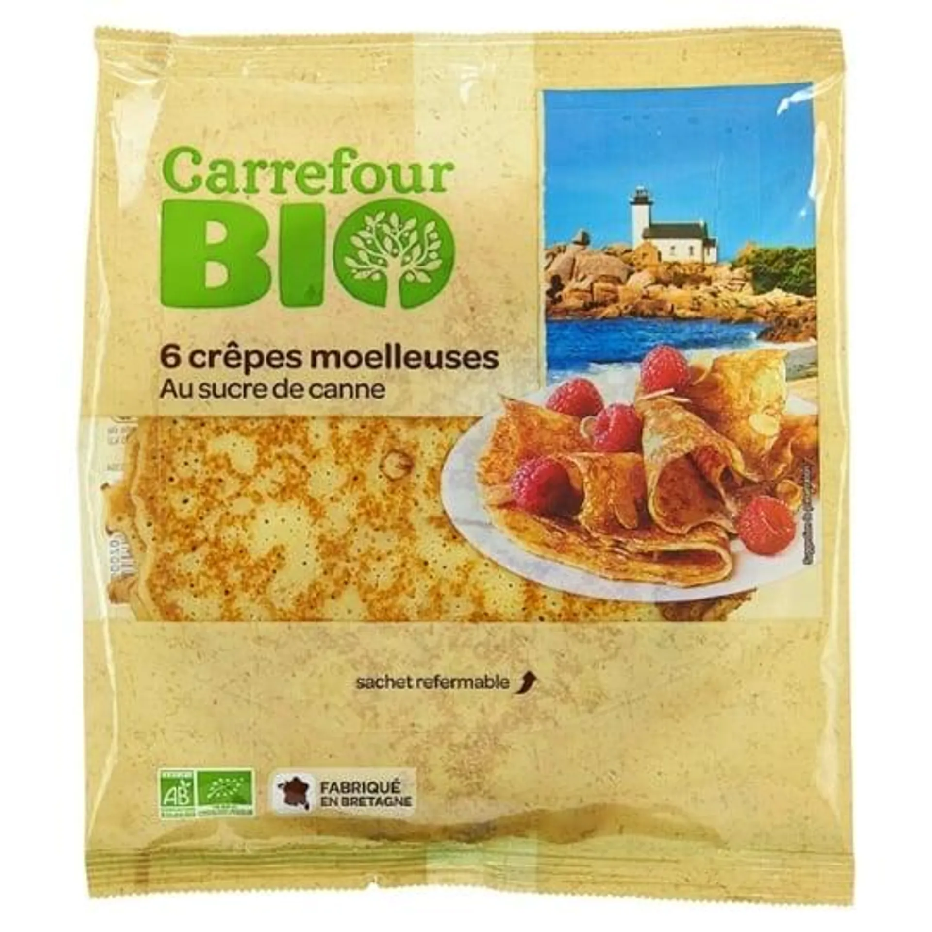 Crêpes bio au sucre de canne CARREFOUR BIO