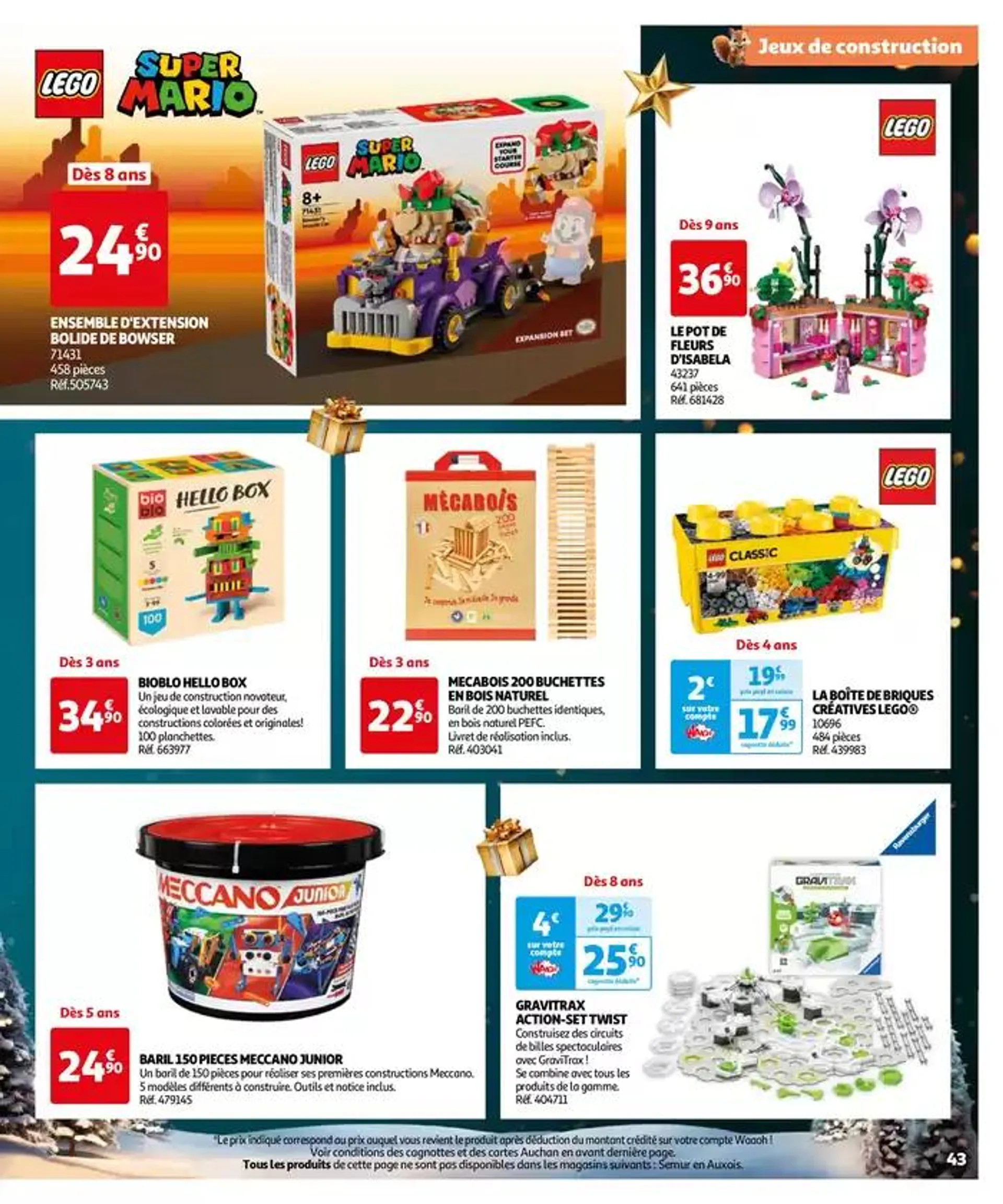 Réveillons Noël, un max de promos pour les fêtes du 11 octobre au 6 décembre 2024 - Catalogue page 43