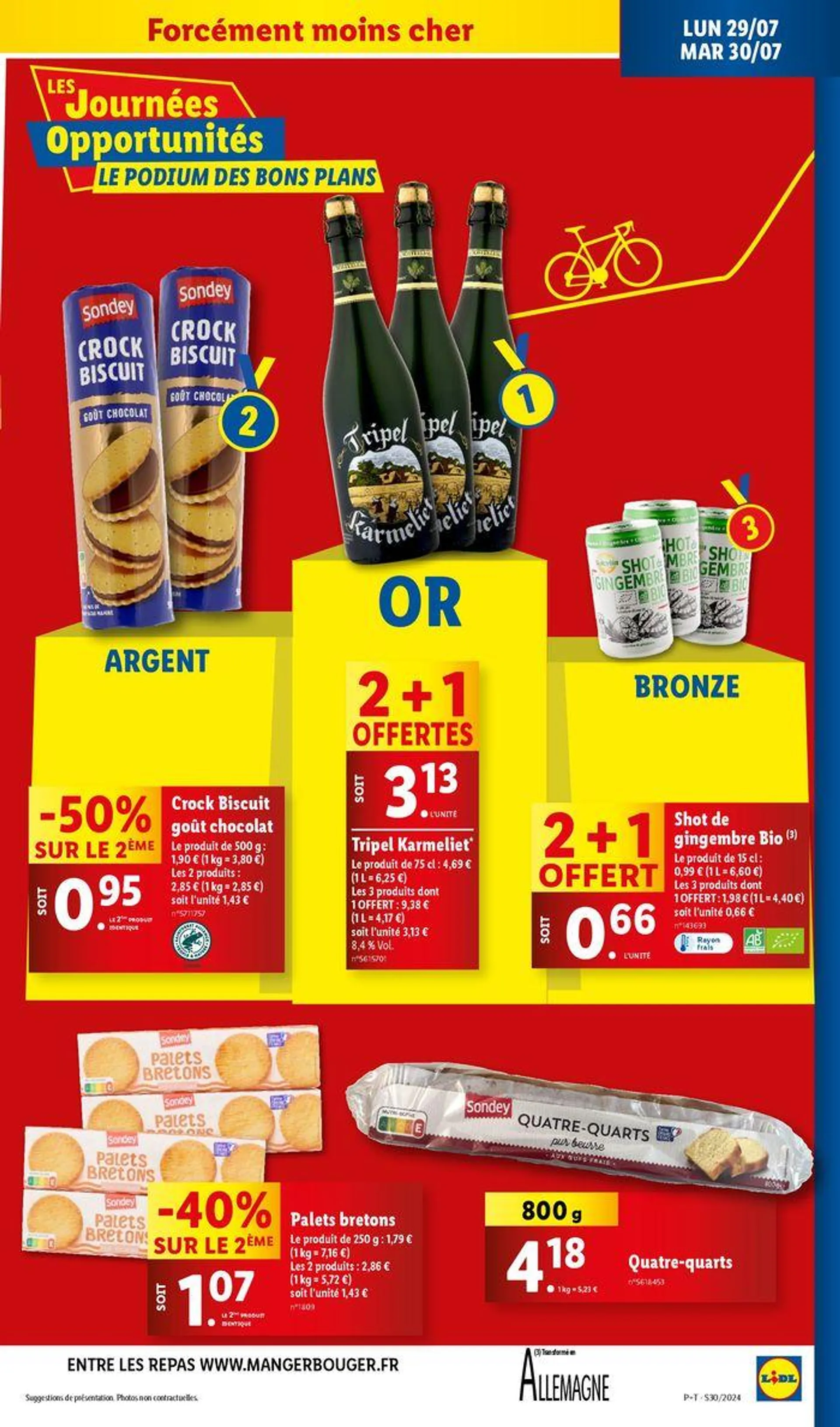 Profitez des journées opportunités pour dénicher vos produits du quotidien à prix Lidl du 24 juillet au 30 juillet 2024 - Catalogue page 39