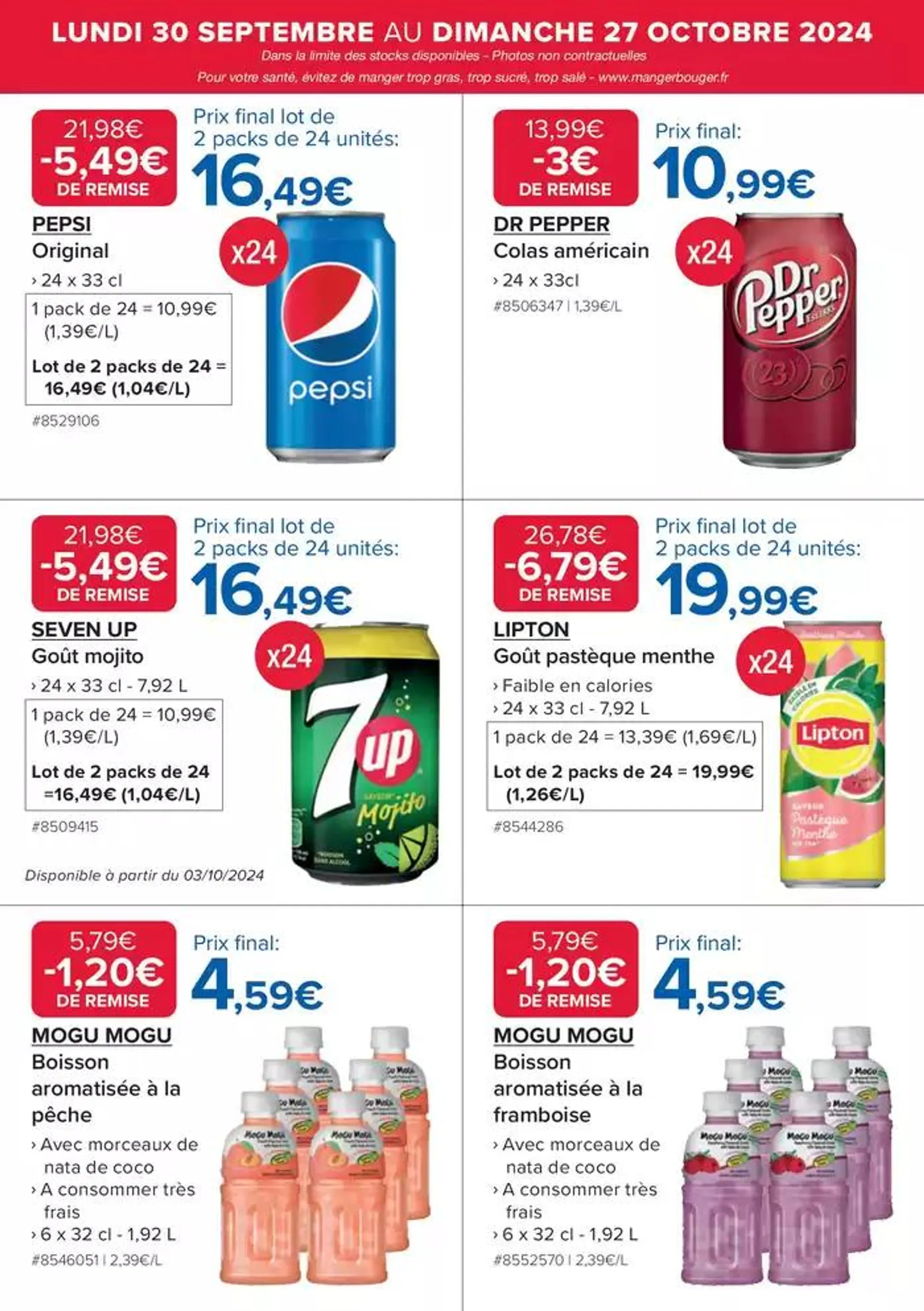 NOS OFFRES DU MOMENT du 1 octobre au 27 octobre 2024 - Catalogue page 15