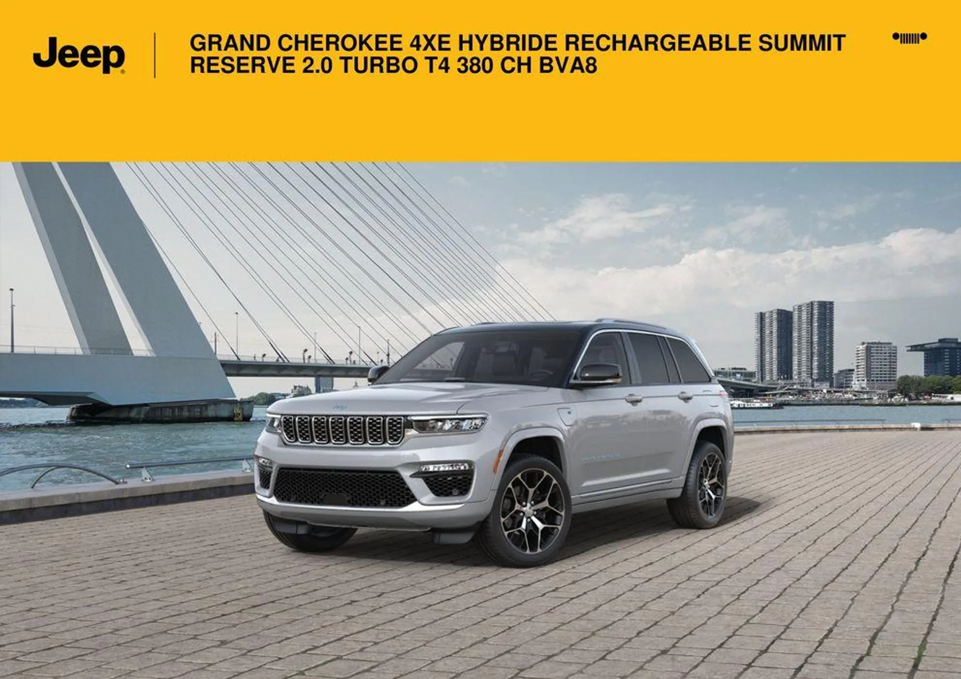 GRAND CHEROKEE 4XE HYBRIDE RECHARGEABLE SUMMIT RESERVE 2.0 TURBO T4 380 CH BVA8. - 1