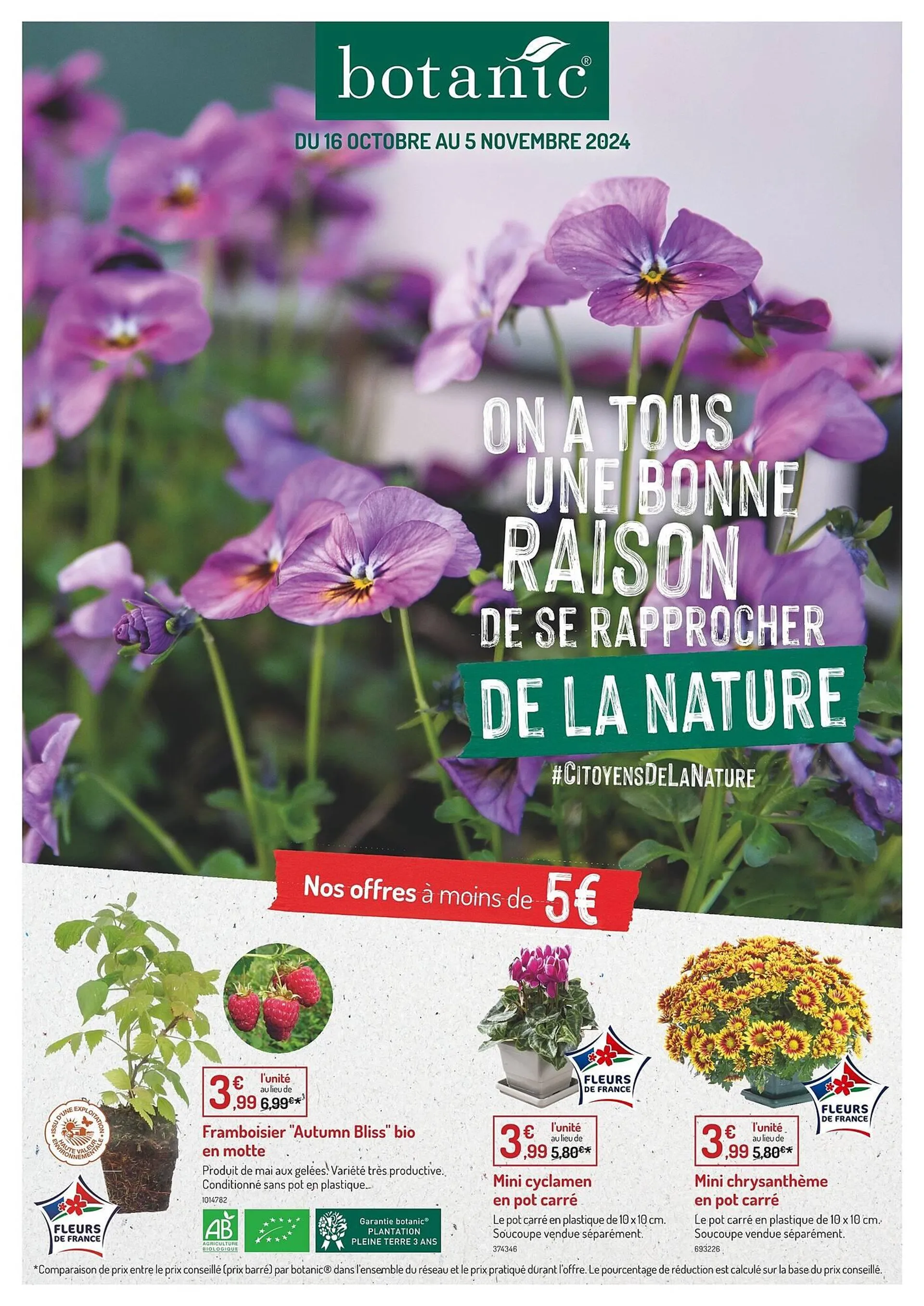 Catalogue Botanic du 16 octobre au 5 novembre 2024 - Catalogue page 1