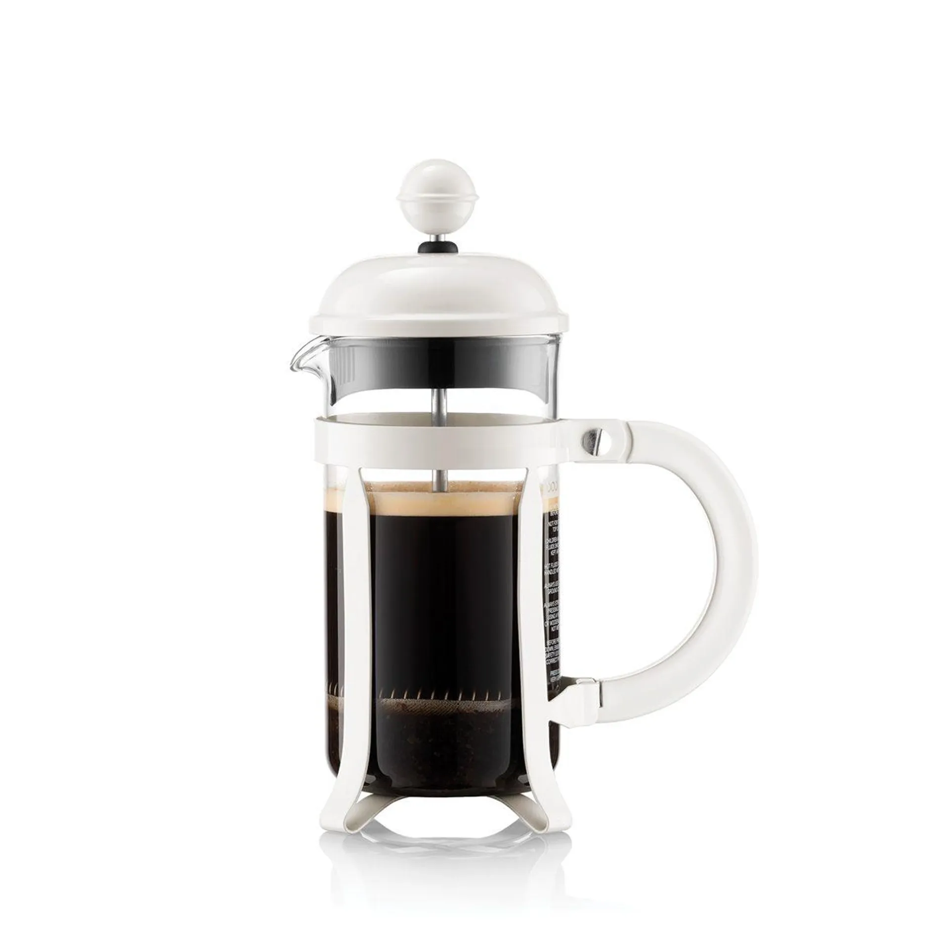 Coffee maker, 3 cup, 0.35 l, 12 oz, white knob and handle