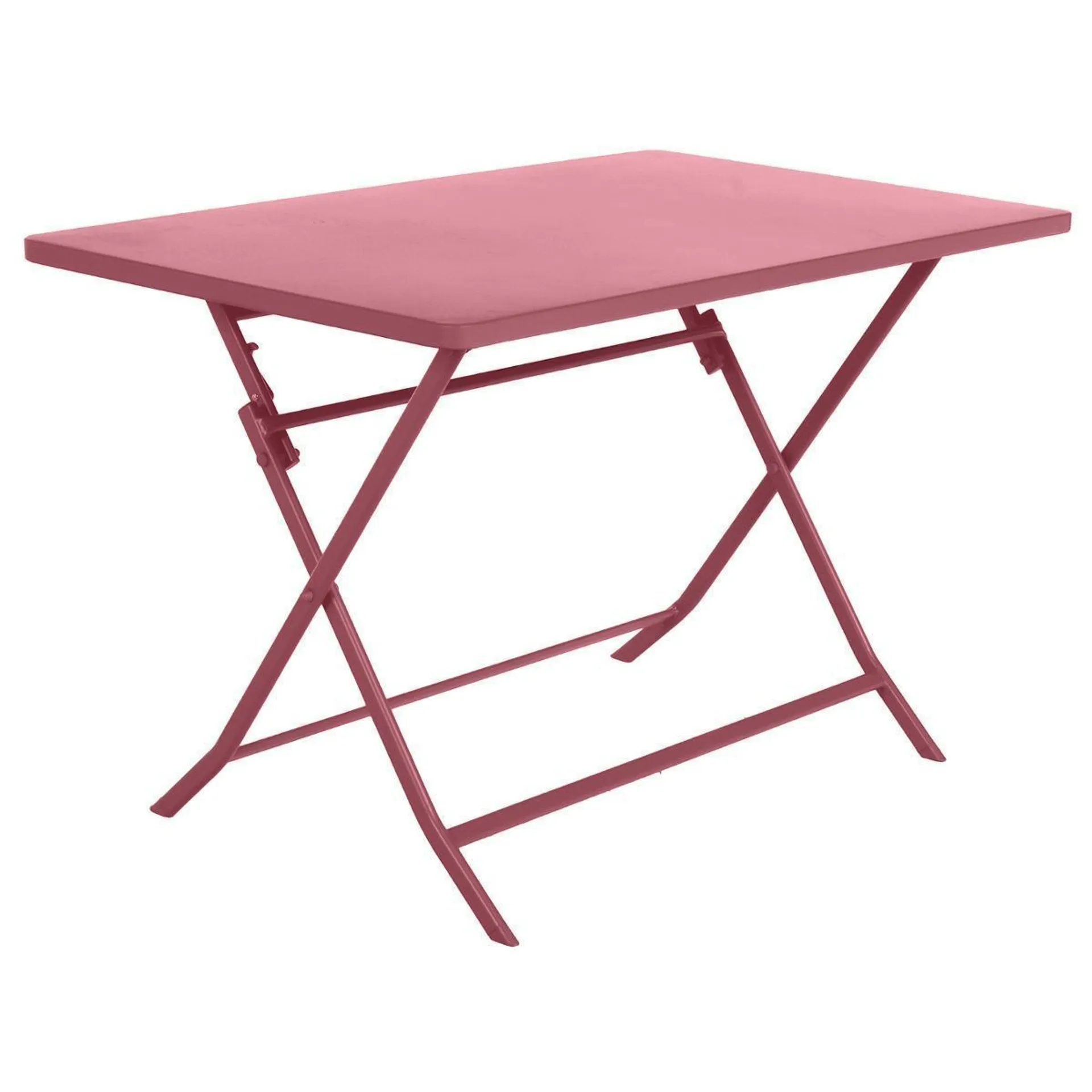 Table Greensboro rectangulaire - 110 x 70 x H 71 cm - Rose marsala - HESPERIDE