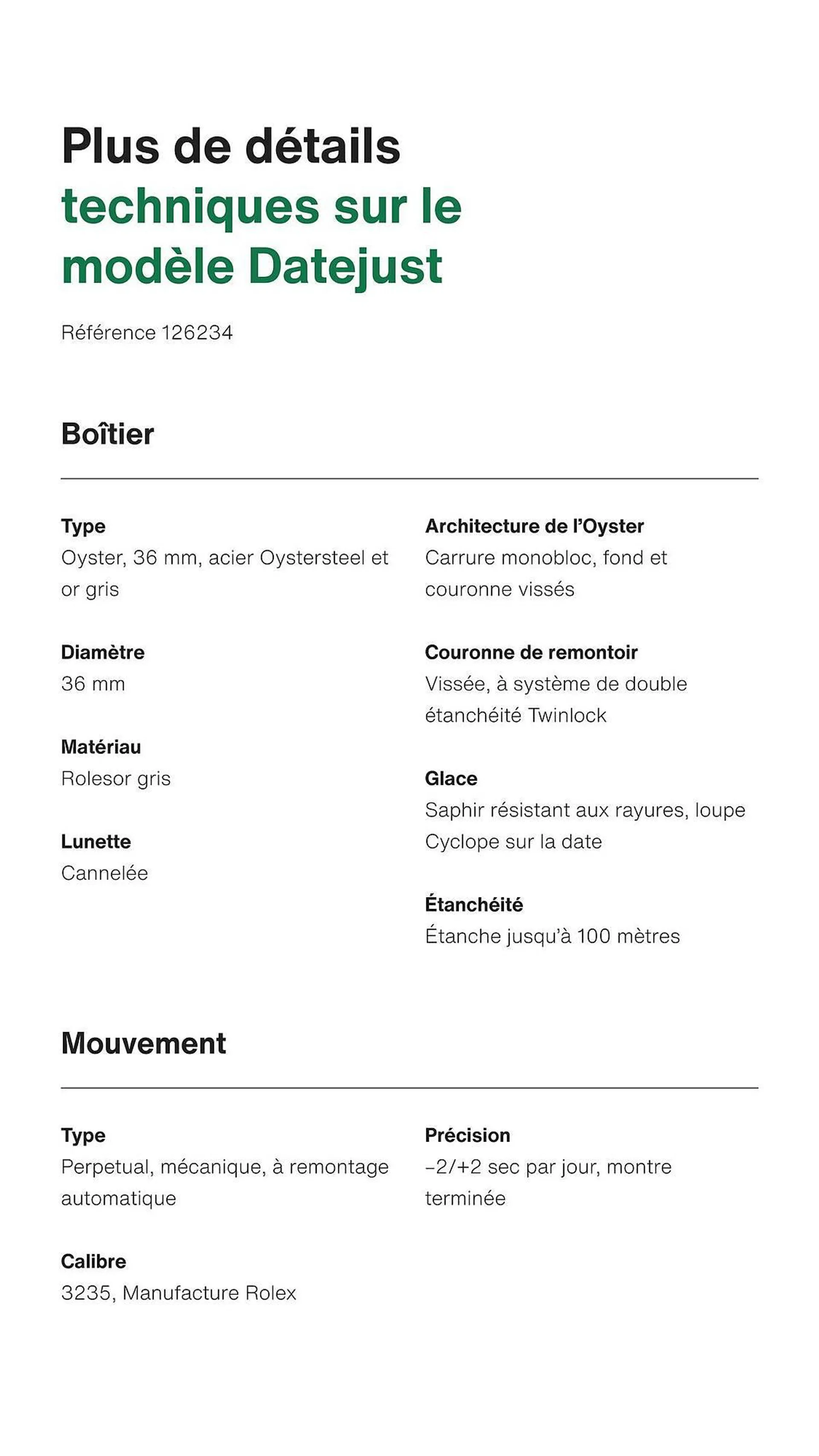 Catalogue Rolex du 12 avril au 28 décembre 2024 - Catalogue page 9