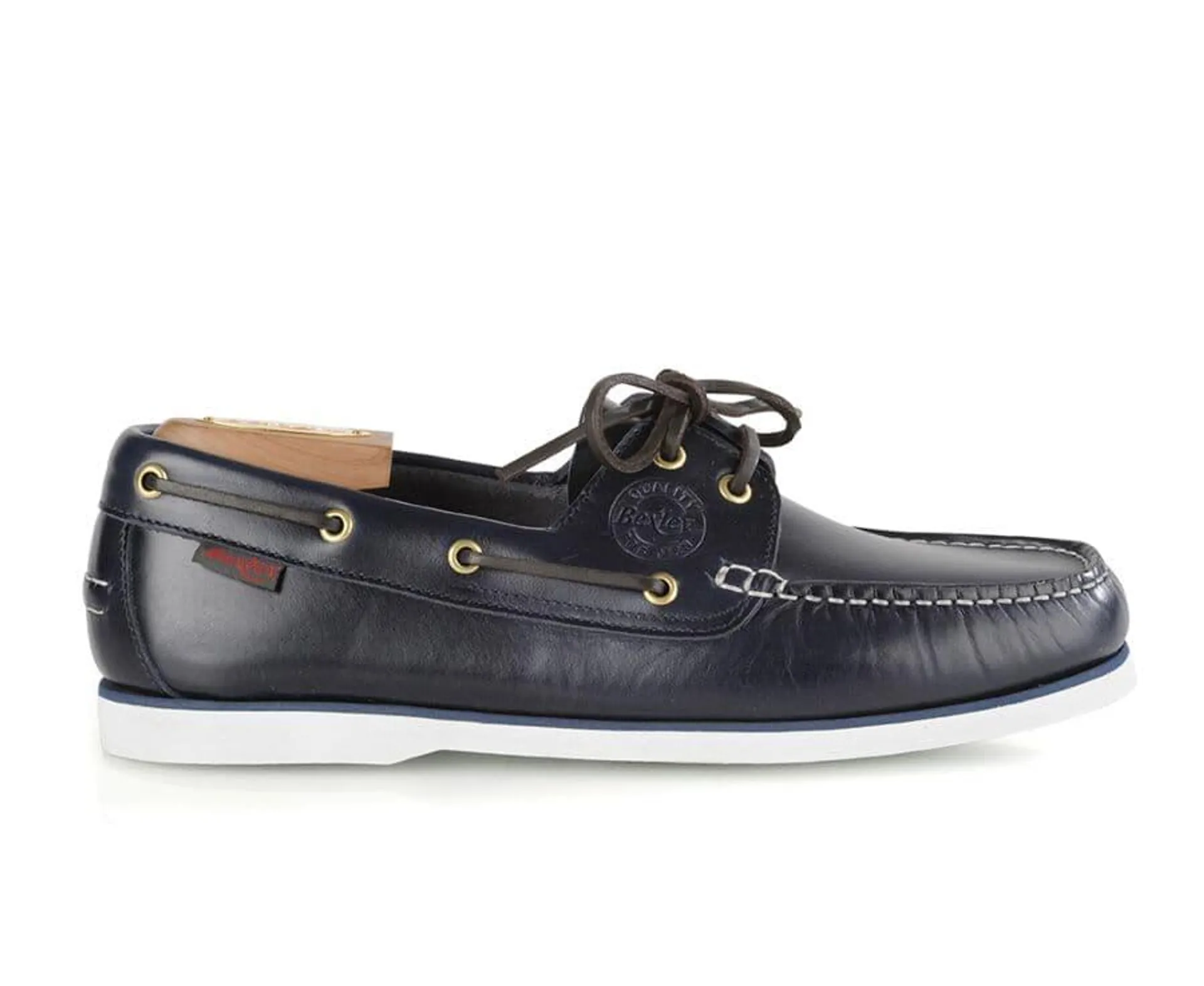 Chaussures bateau homme cuir Bleu Marine - TRAWLER