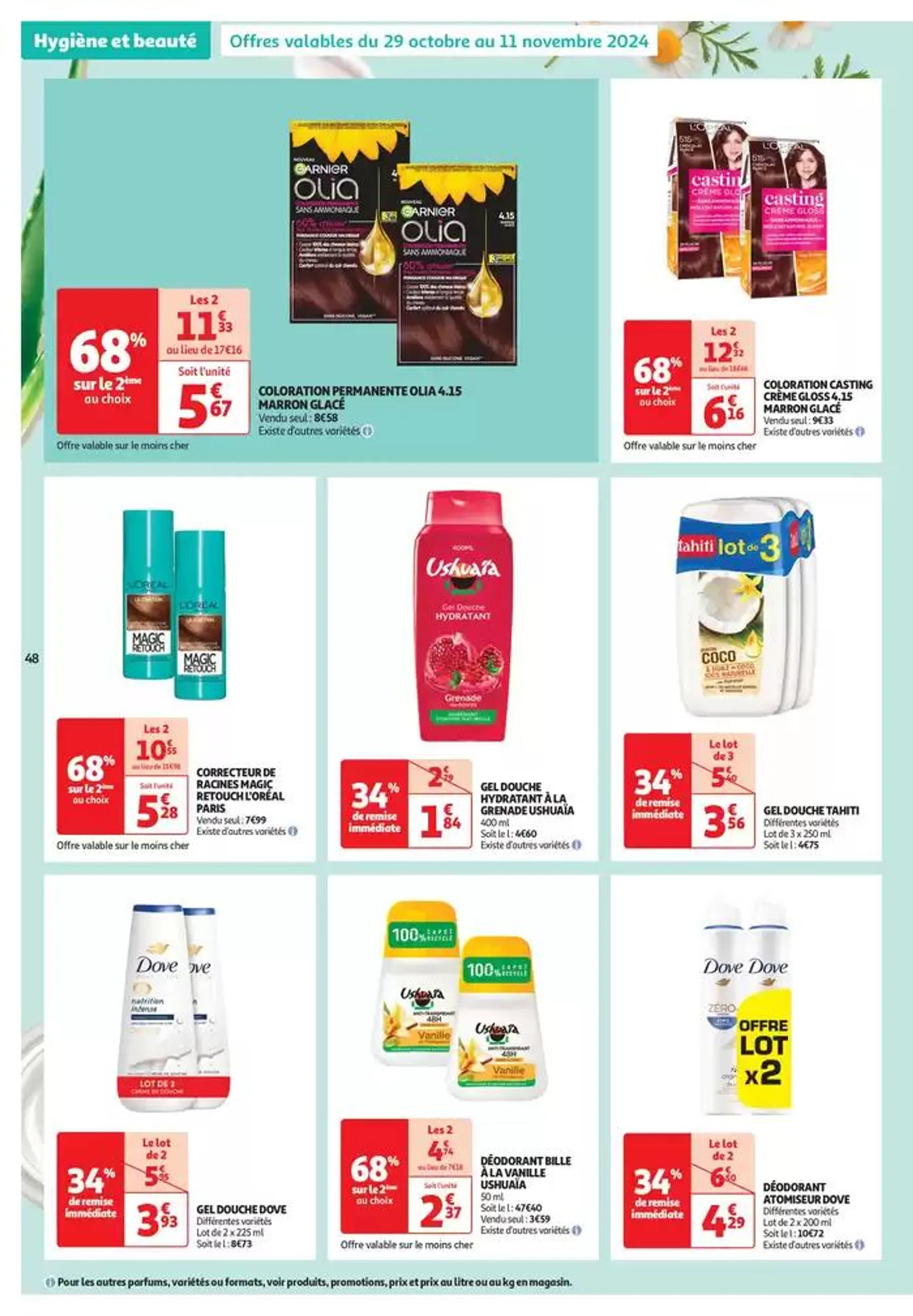 Top depart : 25 jours Auchan  du 29 octobre au 4 novembre 2024 - Catalogue page 48