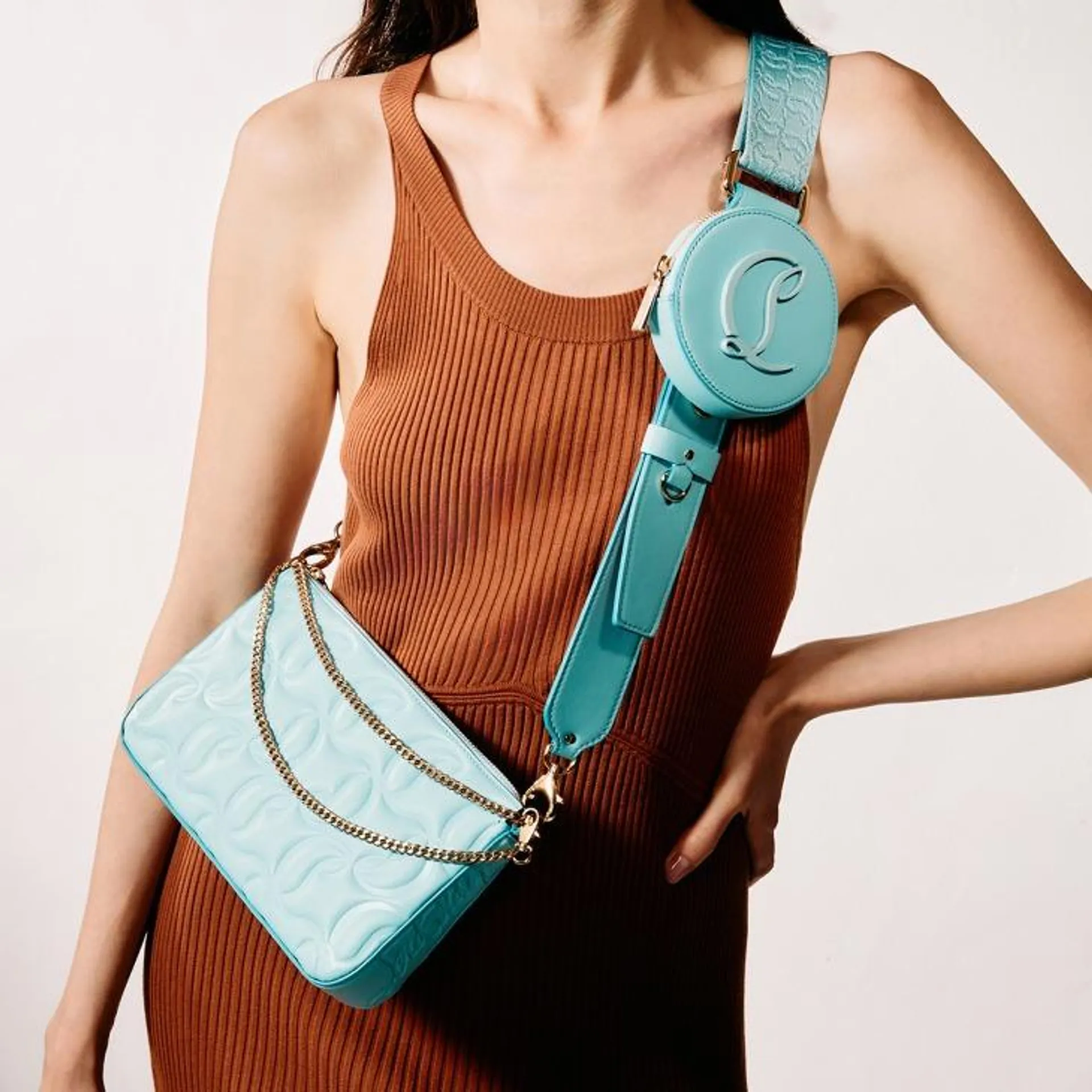 Sac crossbody - Cuir nappa - Mineral