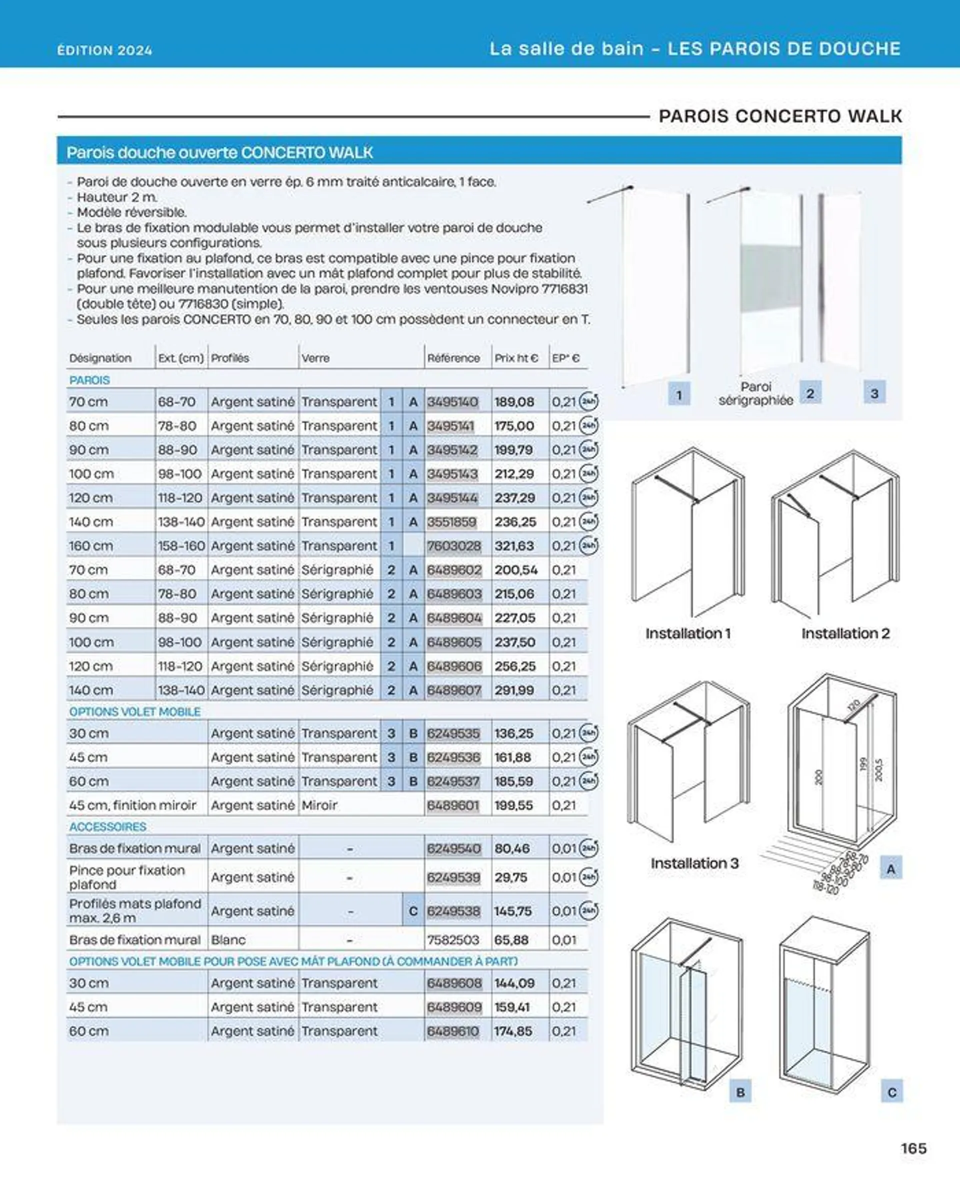 La salle de bain en toute sérénité du 2 juillet au 31 décembre 2024 - Catalogue page 165