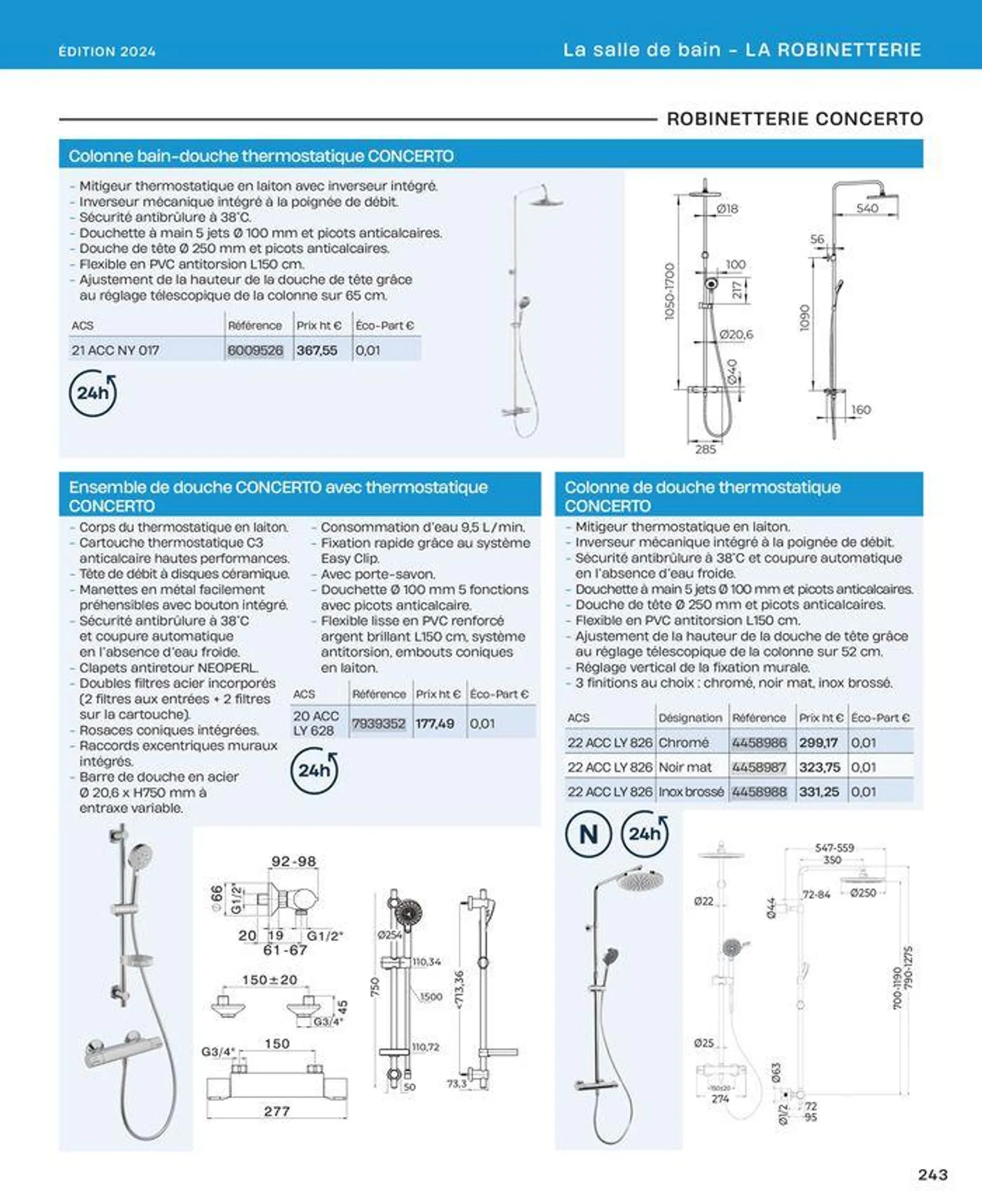 La salle de bain en toute sérénité du 2 juillet au 31 décembre 2024 - Catalogue page 243