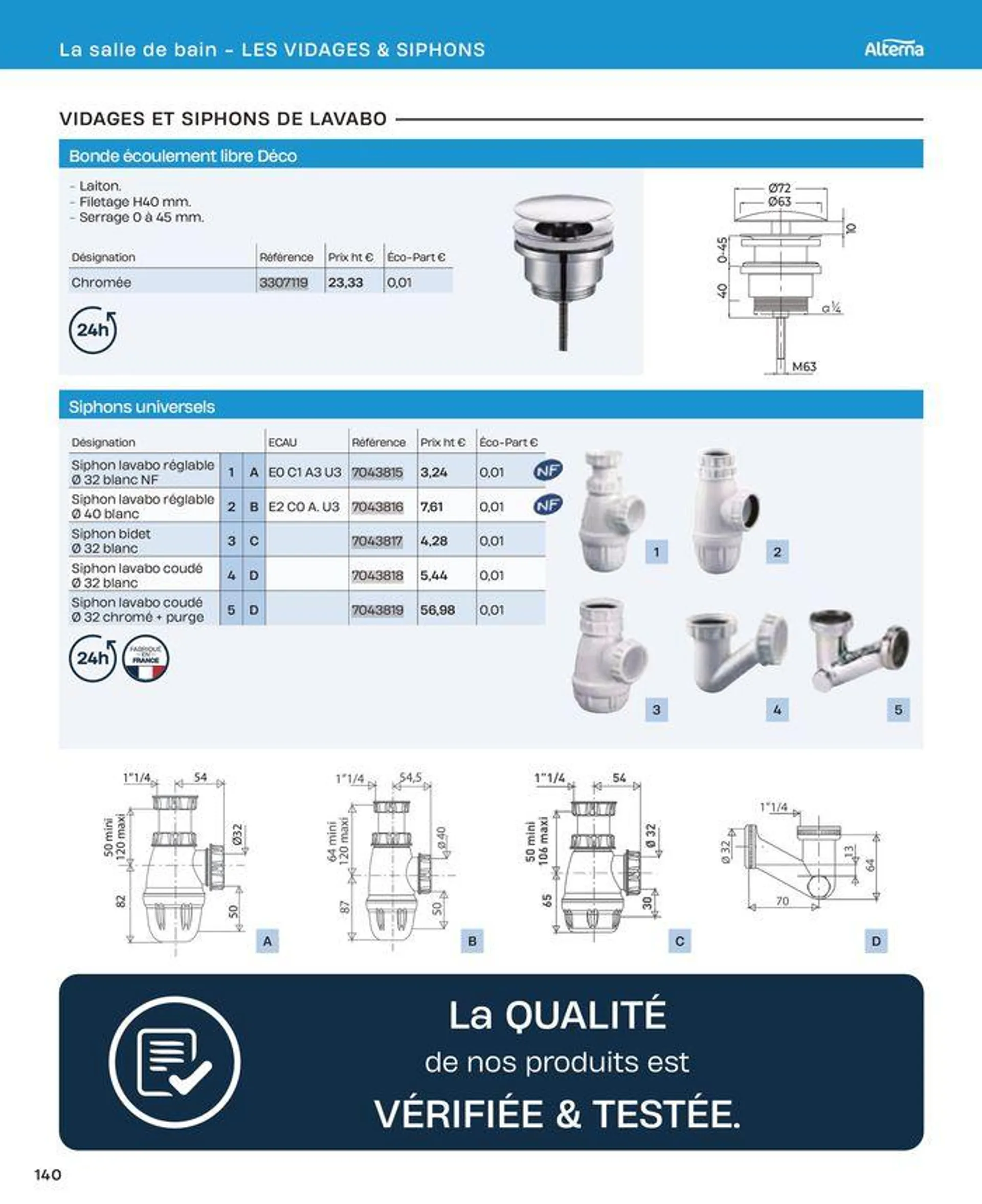 La salle de bain en toute sérénité du 2 juillet au 31 décembre 2024 - Catalogue page 140