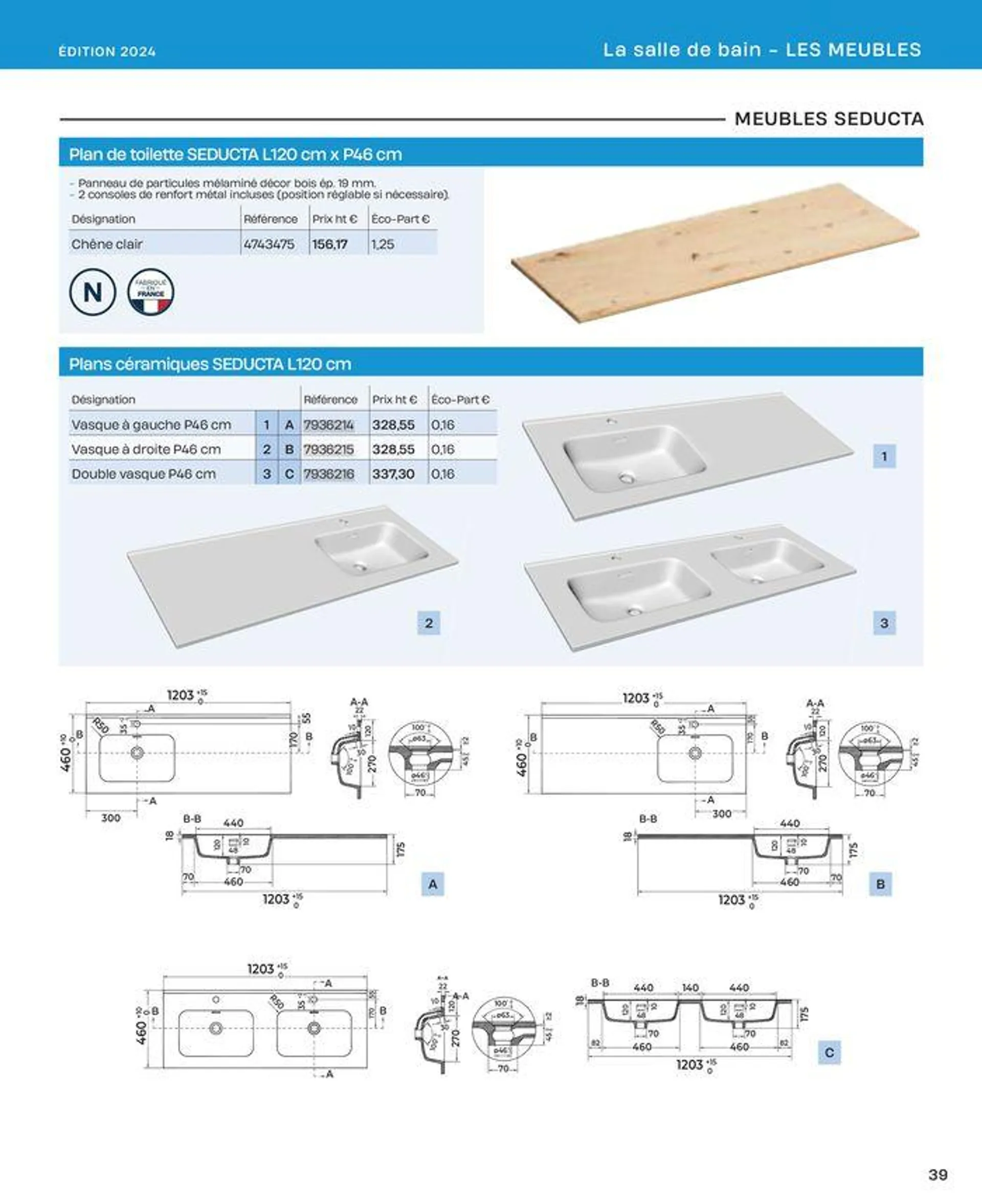 La salle de bain en toute sérénité du 2 juillet au 31 décembre 2024 - Catalogue page 39