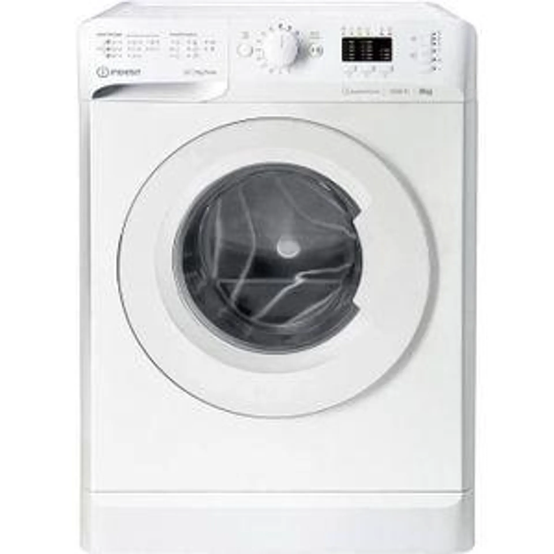 Lave-linge hublot INDESIT MTWA81295WEU MyTime - 8 kg - Induction - L60cm - 1200 trs/min - Classe B - Blanc