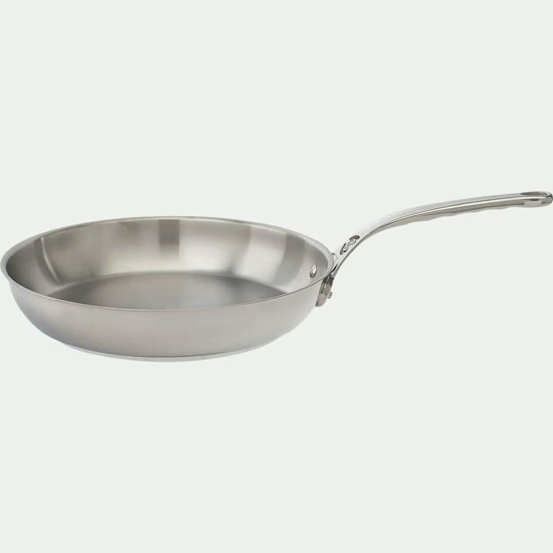 MILADY Poêle à frire en inox De Buyer D28cm - gris métallisé