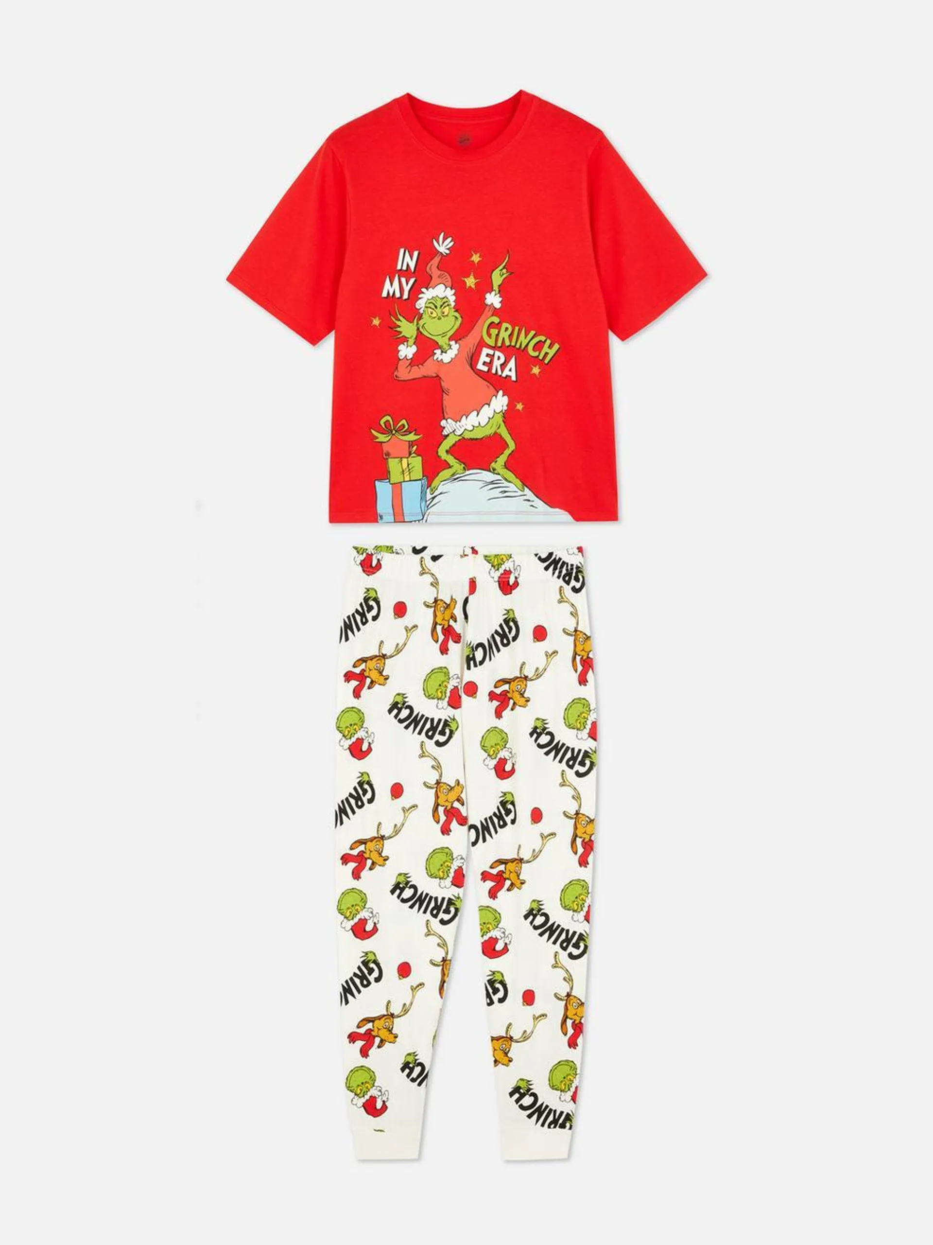 The Grinch Short Sleeve Jersey Pajama Set